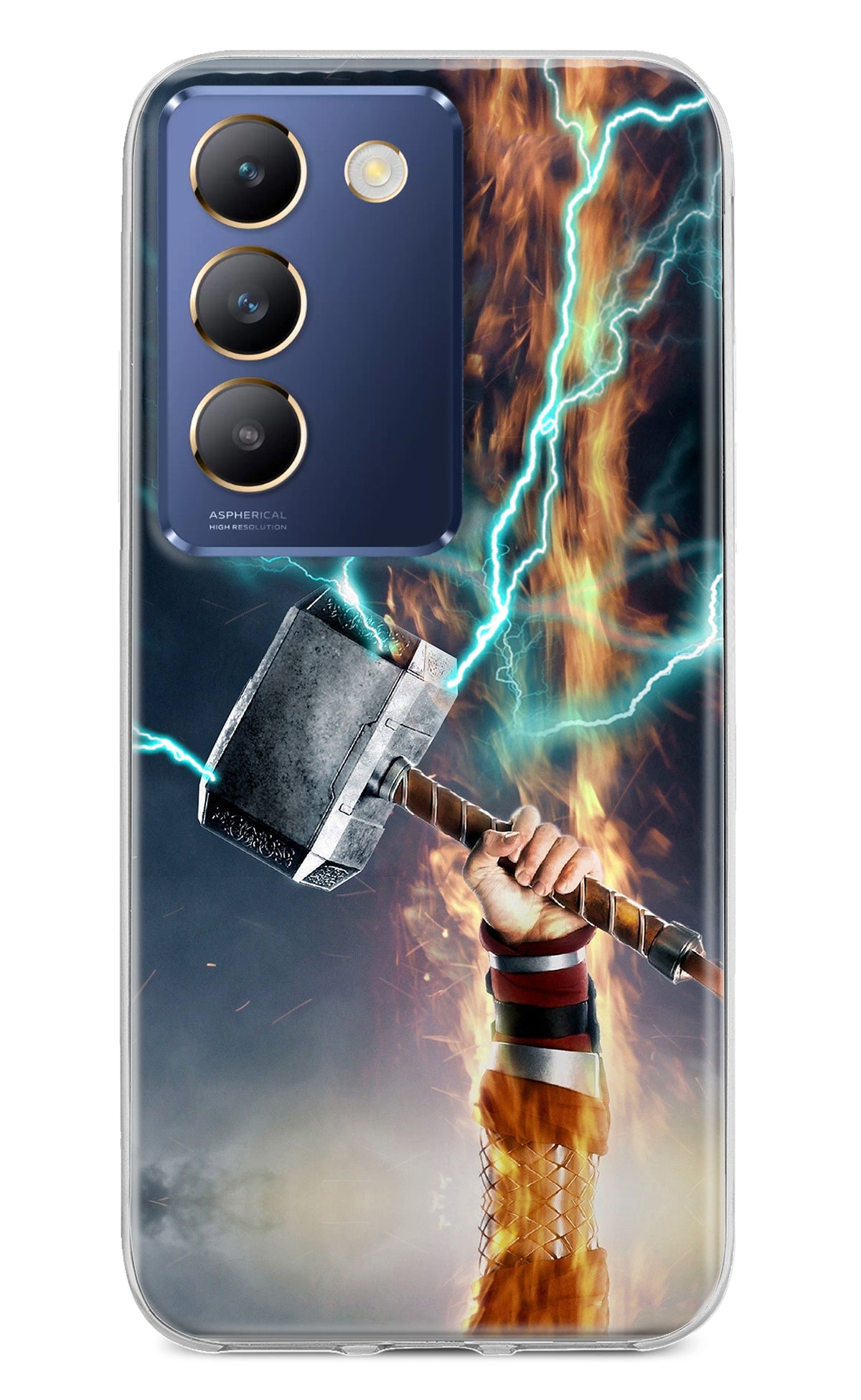 Thor Hammer Mjolnir Vivo Y200E 5G/T3 5G Back Cover