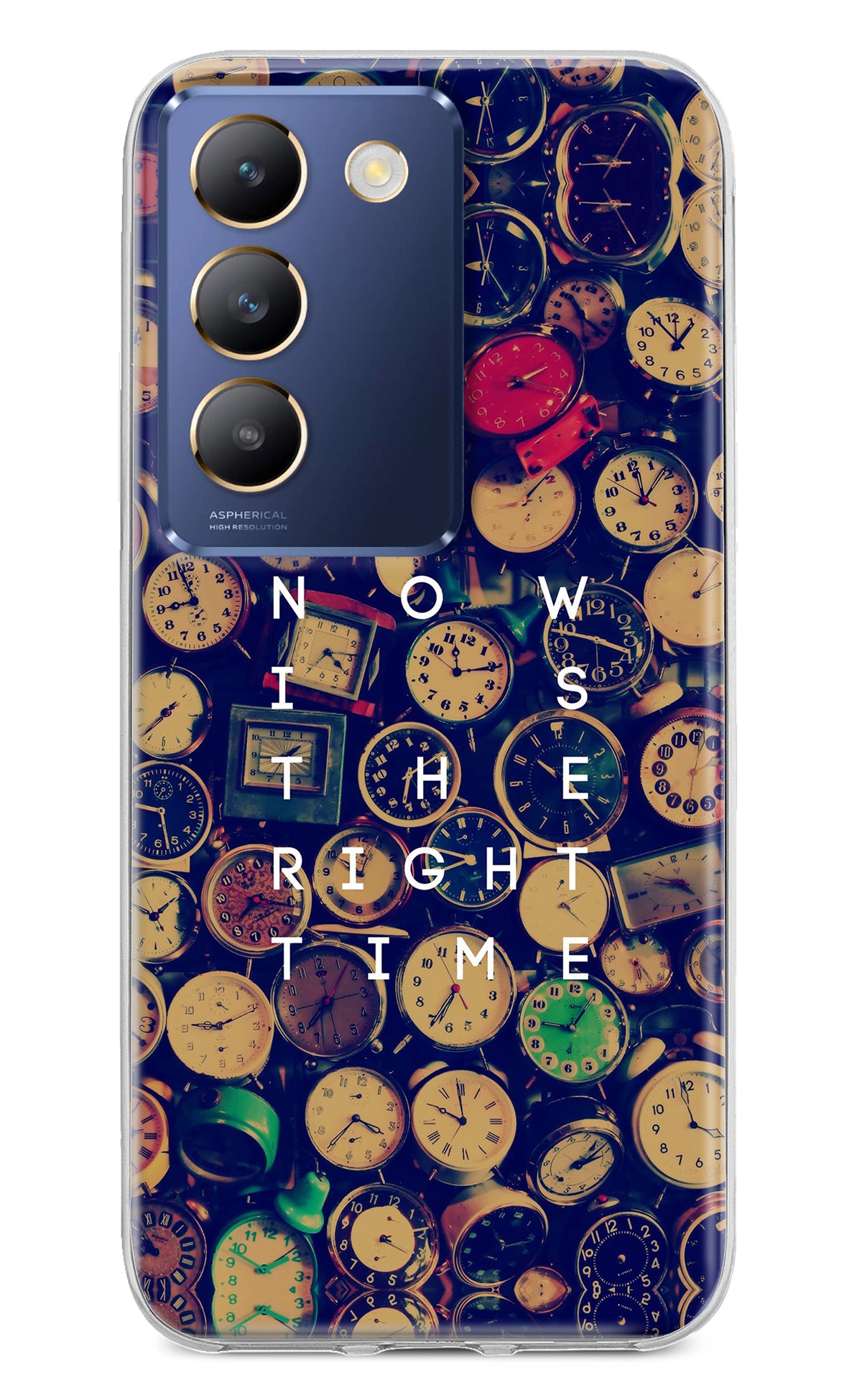 Now is the Right Time Quote Vivo Y200E 5G/T3 5G Back Cover