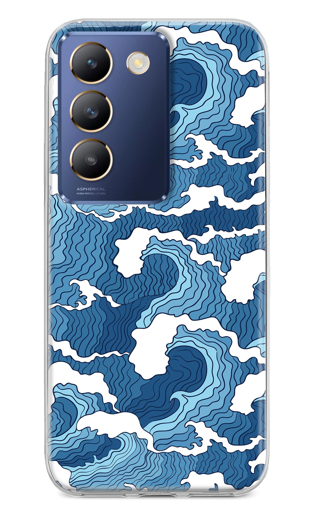 Blue Waves Vivo Y200E 5G/T3 5G Back Cover