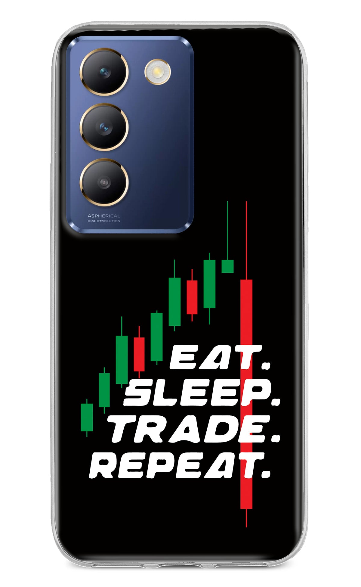 Eat Sleep Trade Repeat Vivo Y200E 5G/T3 5G Back Cover