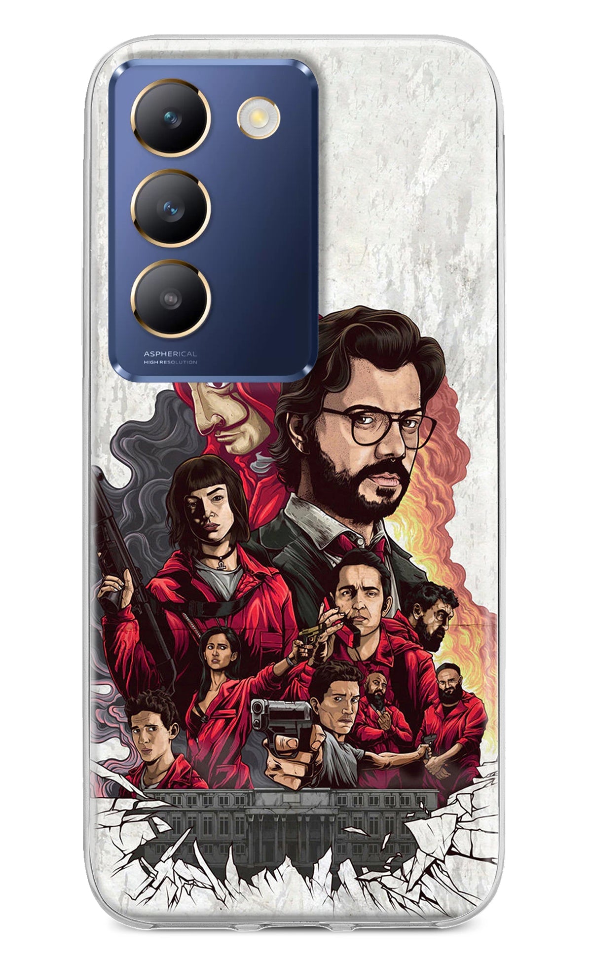 Money Heist Artwork Vivo Y200E 5G/T3 5G Back Cover