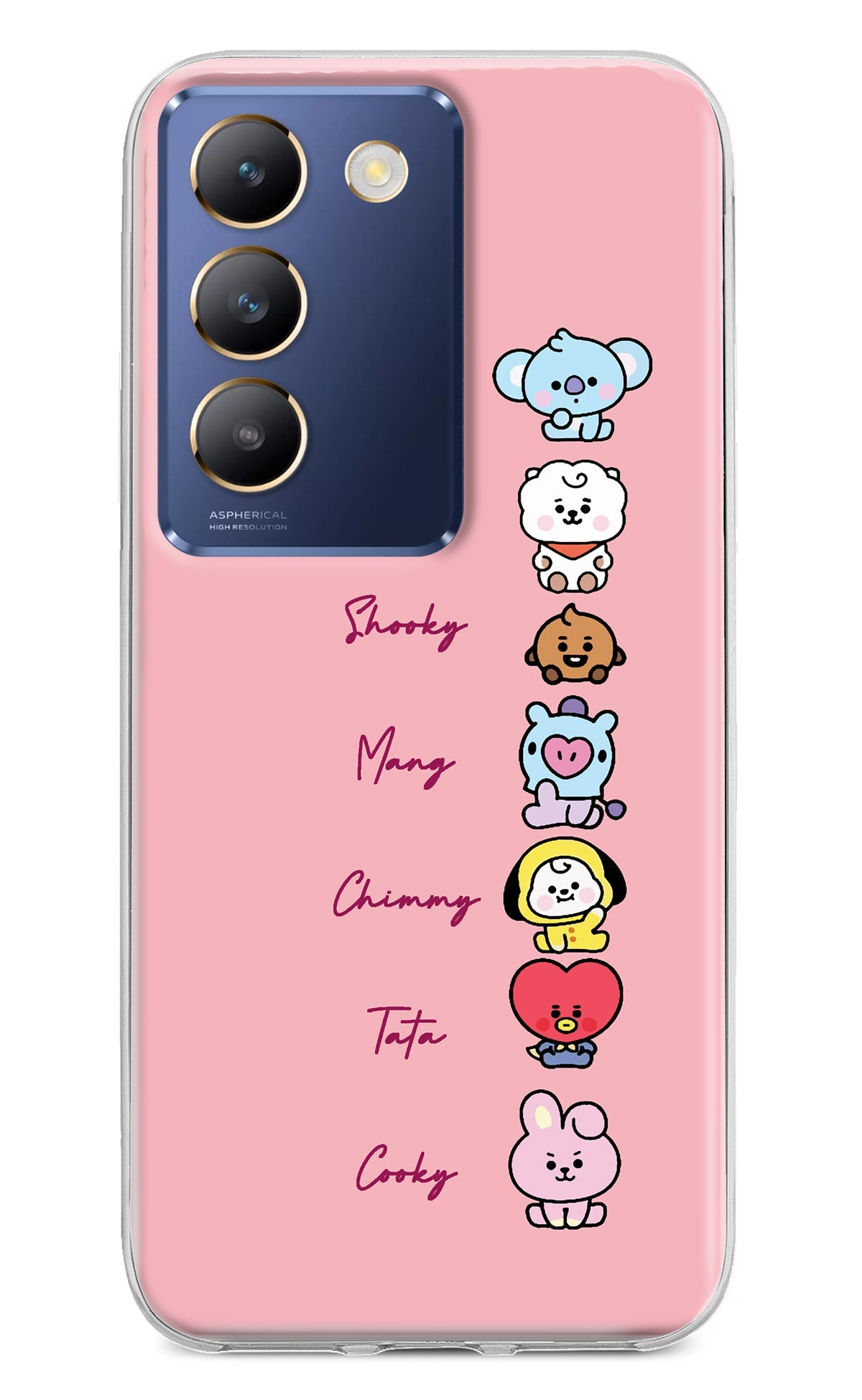 BTS names Vivo Y200E 5G/T3 5G Back Cover