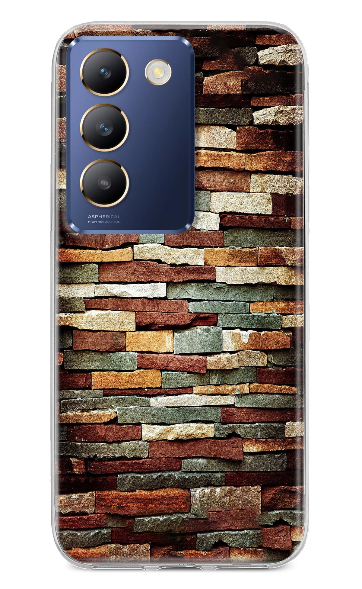 Bricks Pattern Vivo Y200E 5G/T3 5G Back Cover