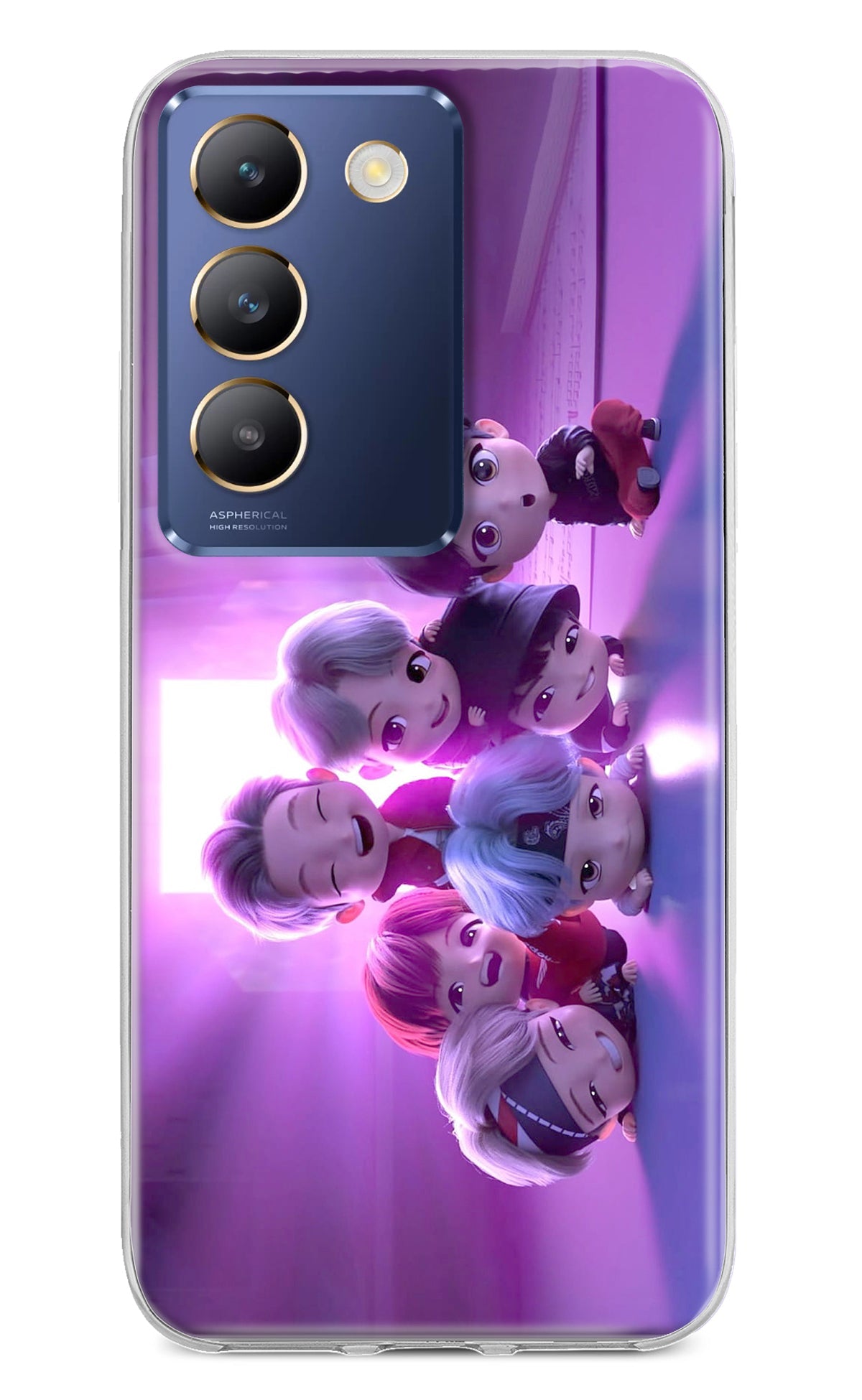 BTS Chibi Vivo Y200E 5G/T3 5G Back Cover