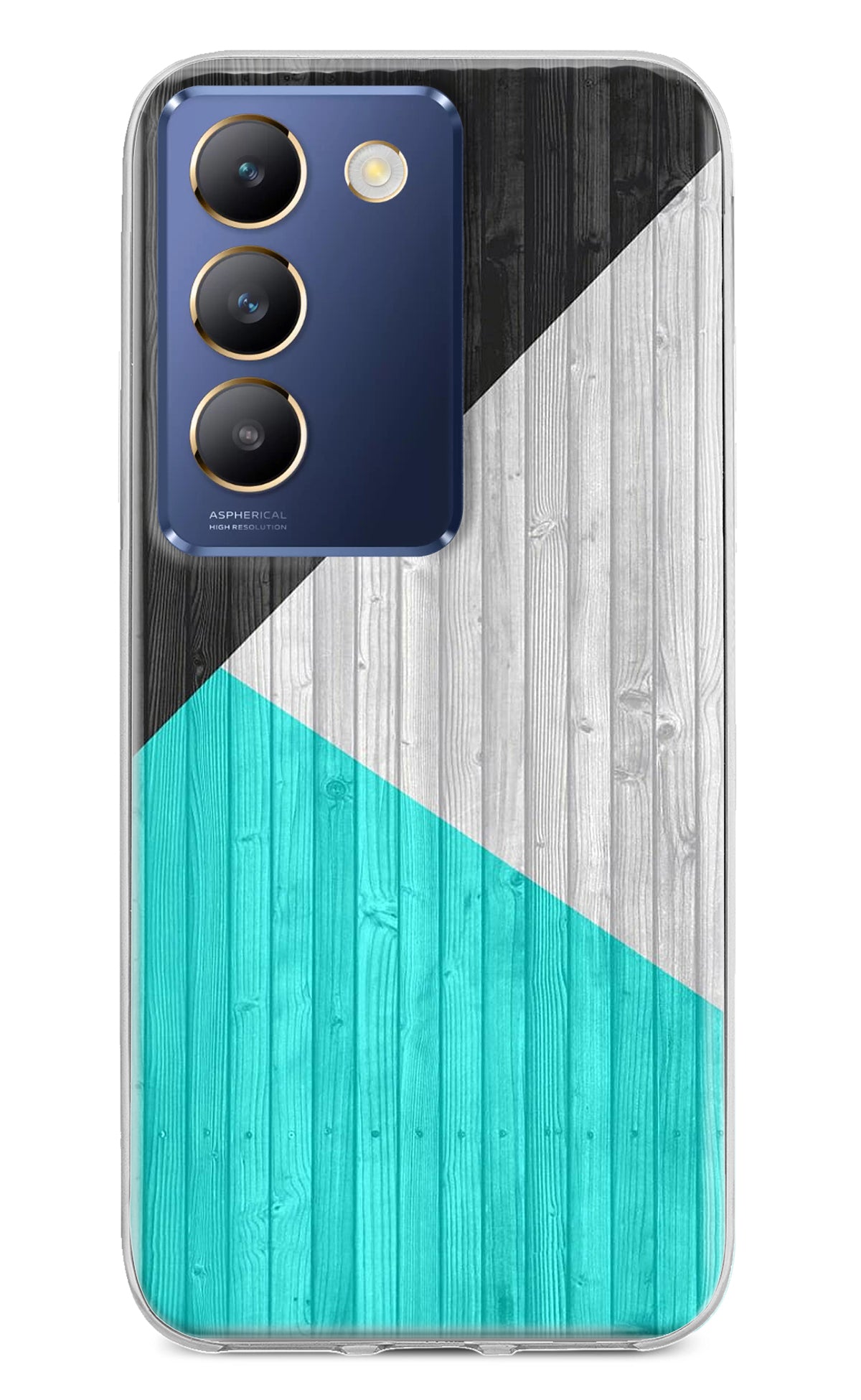 Wooden Abstract Vivo Y200E 5G/T3 5G Back Cover