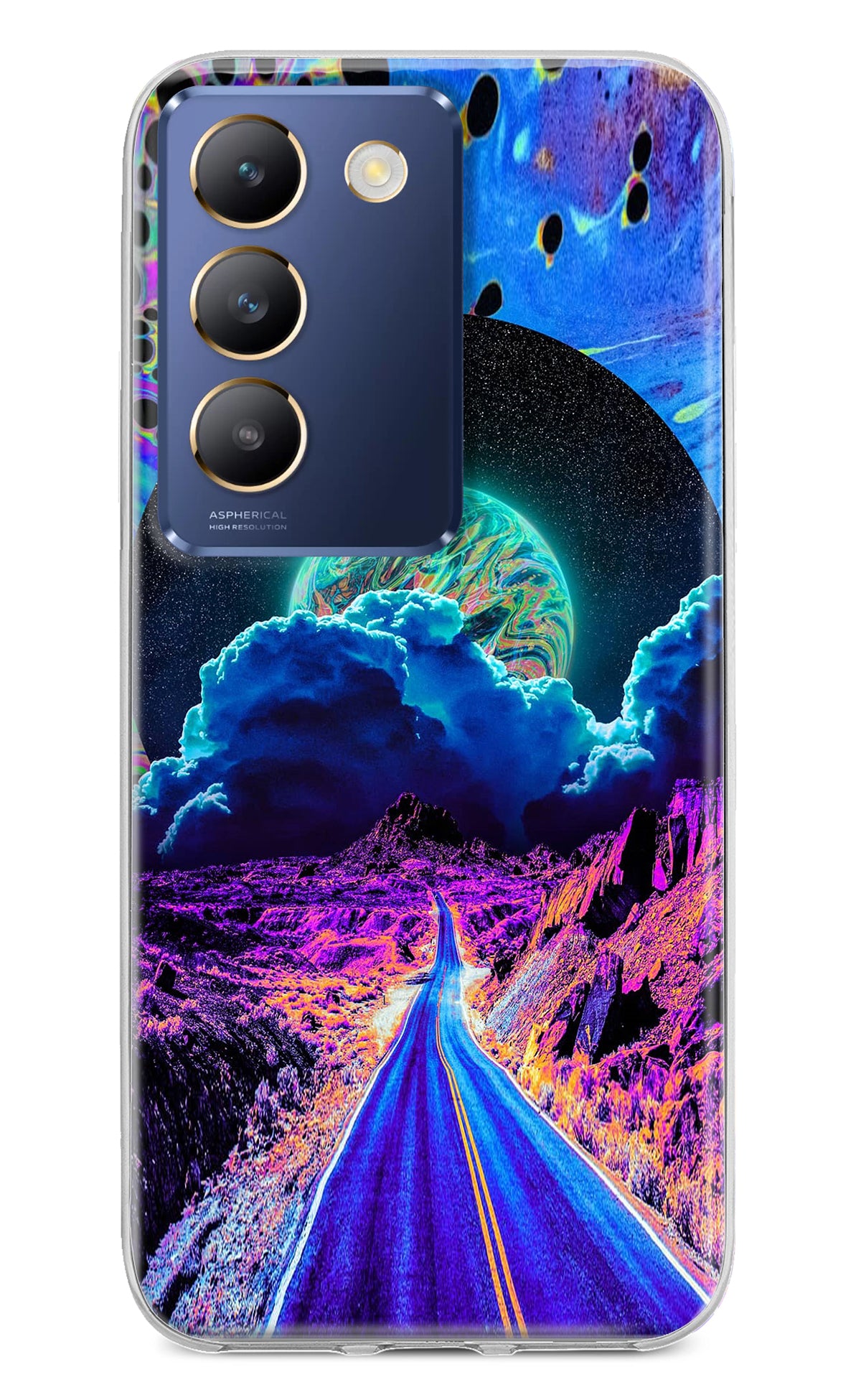 Psychedelic Painting Vivo Y200E 5G/T3 5G Back Cover