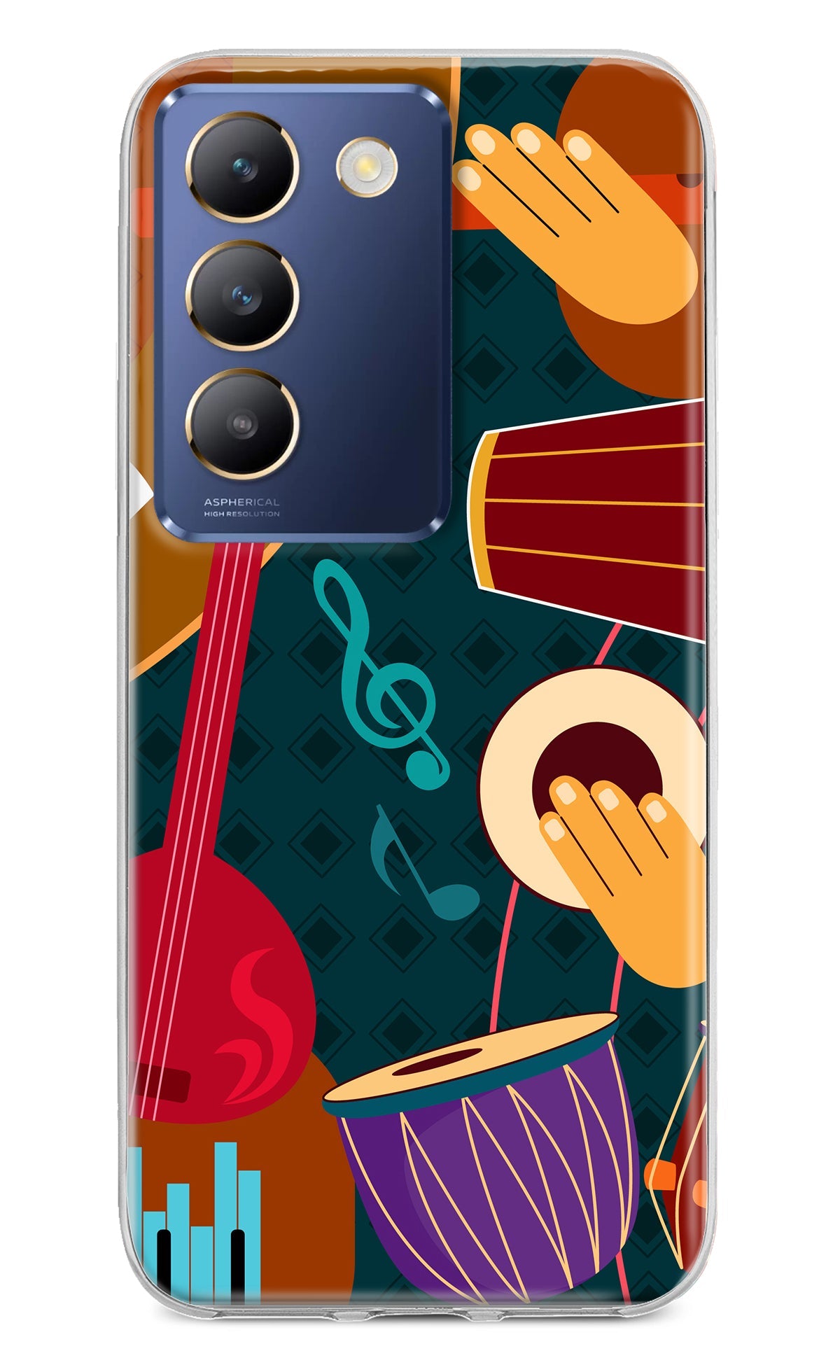 Music Instrument Vivo Y200E 5G/T3 5G Back Cover