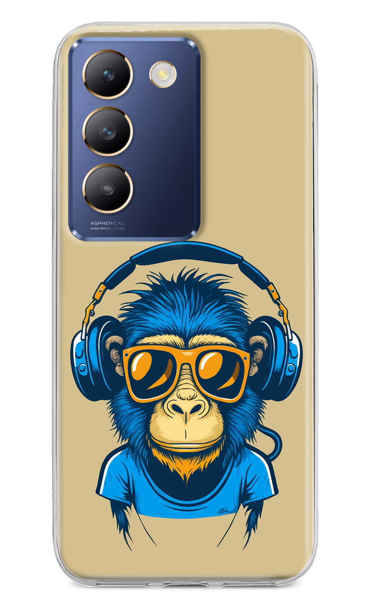 Monkey Headphone Vivo Y200E 5G/T3 5G Back Cover