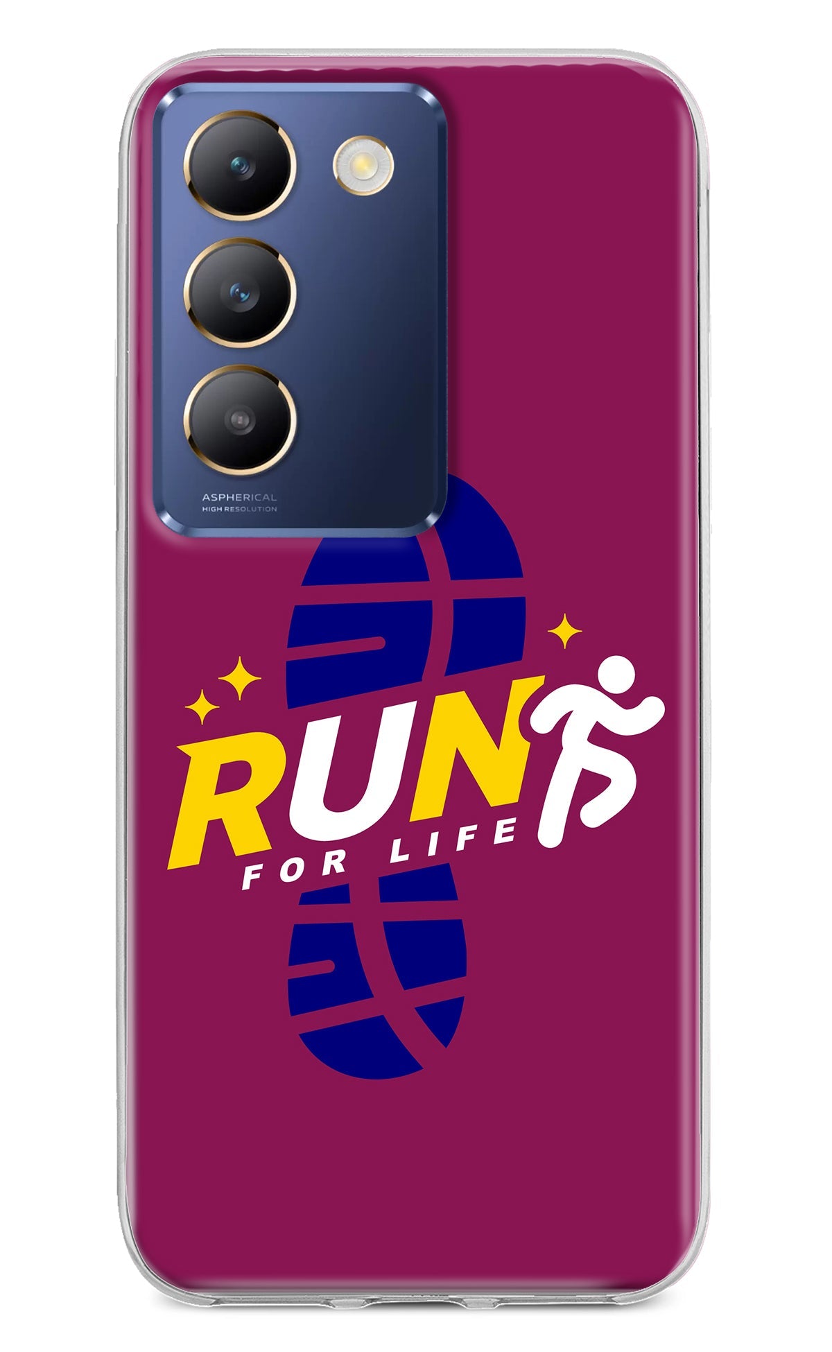 Run for Life Vivo Y200E 5G/T3 5G Back Cover