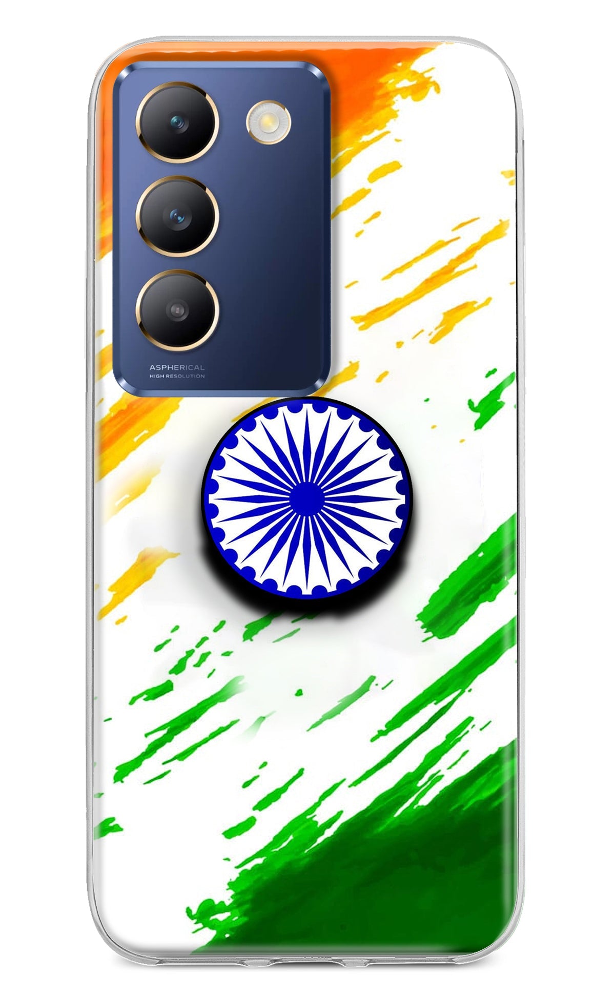 Indian Flag Ashoka Chakra Vivo Y200E 5G/T3 5G Pop Case