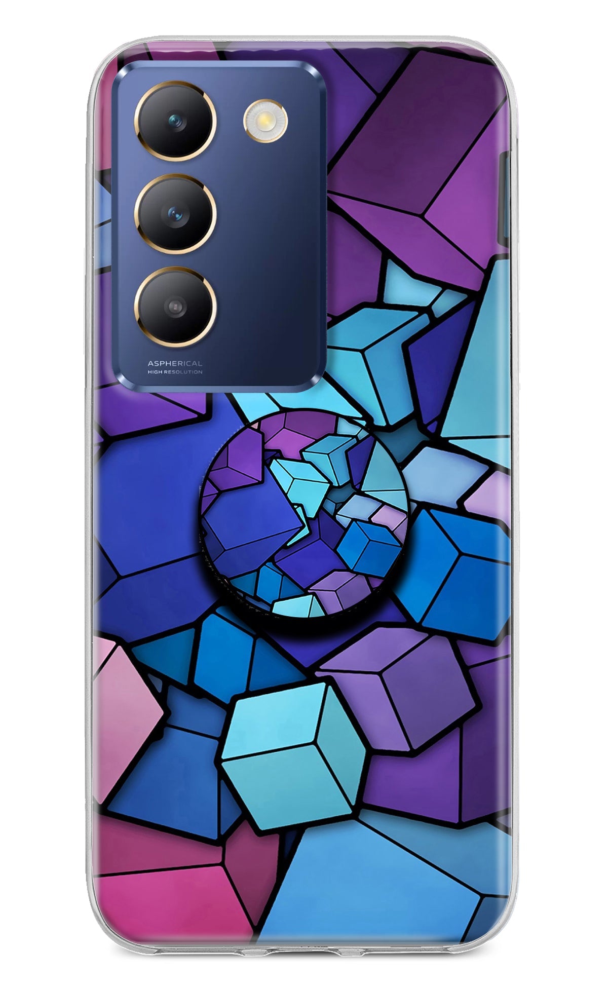Cubic Abstract Vivo Y200E 5G/T3 5G Pop Case