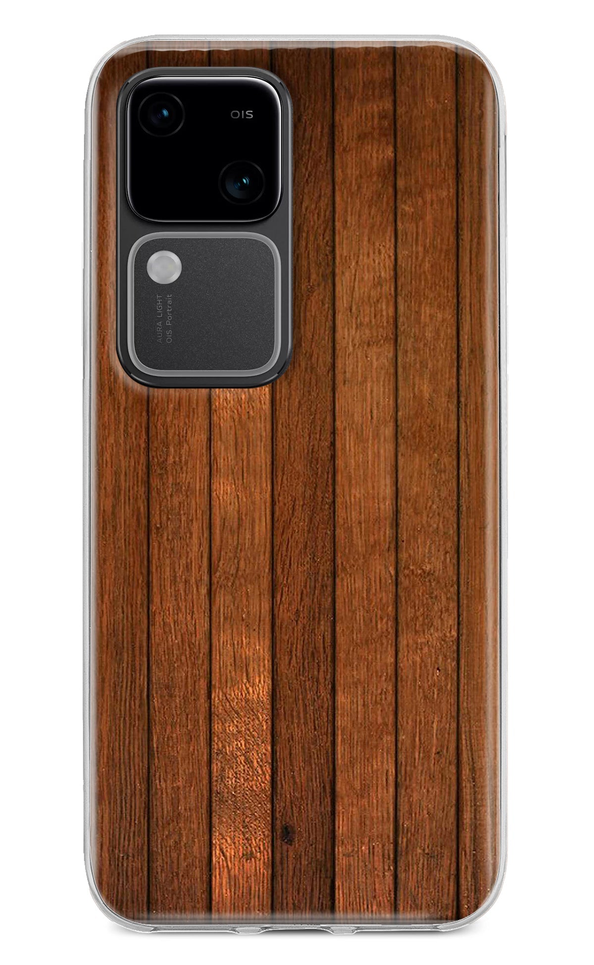 Wooden Artwork Bands Vivo V30 5G Back Cover