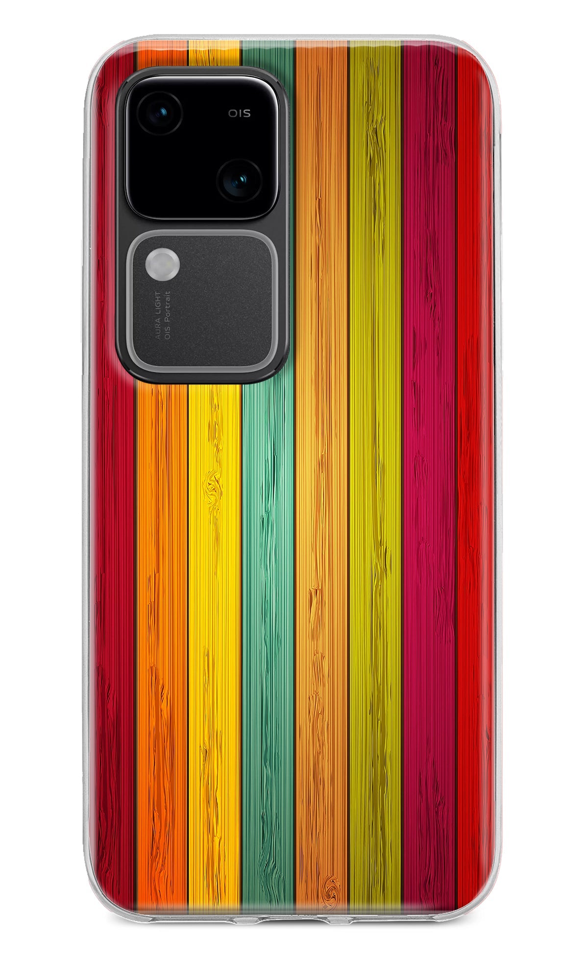 Multicolor Wooden Vivo V30 5G Back Cover