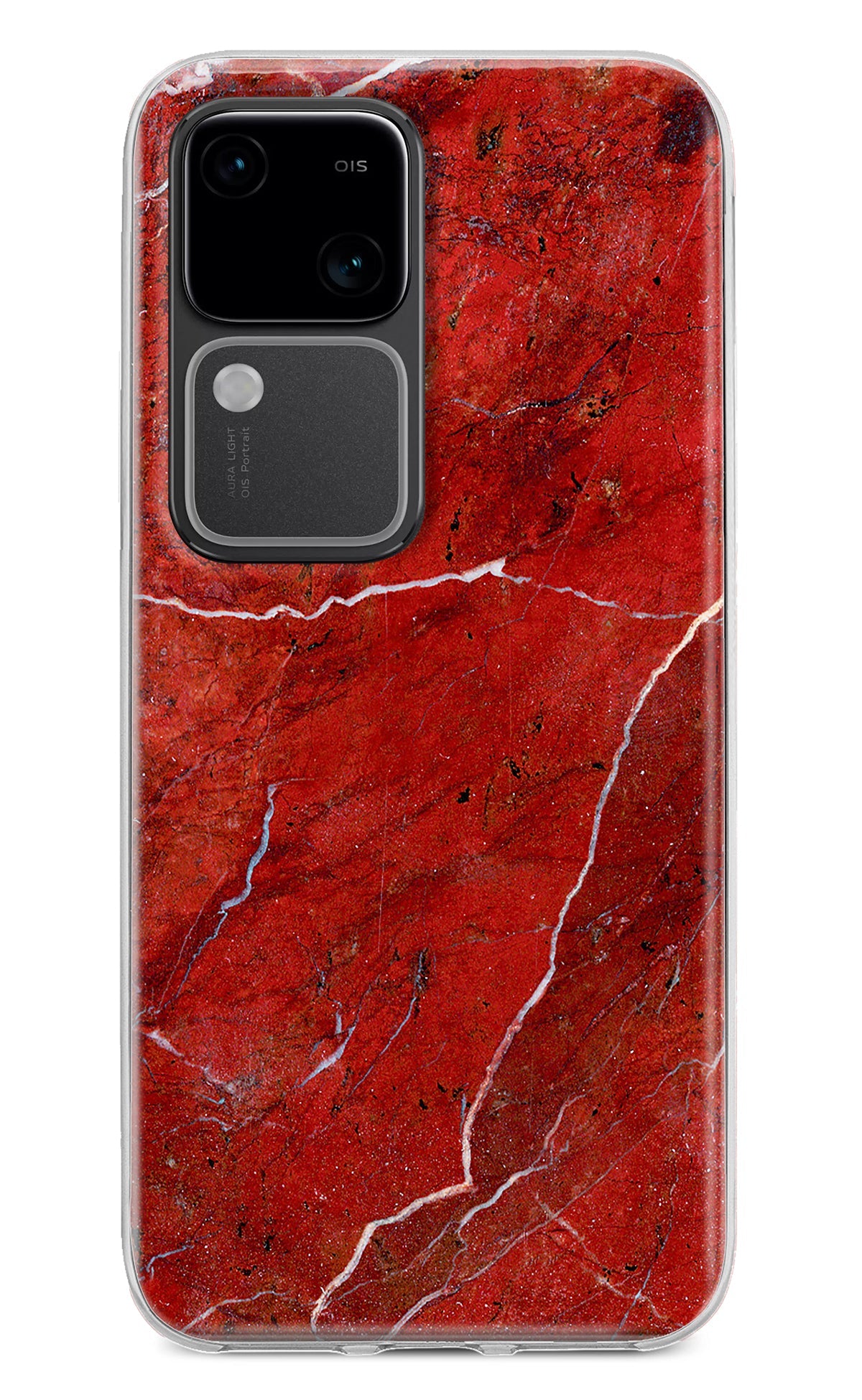 Red Marble Design Vivo V30 5G Back Cover