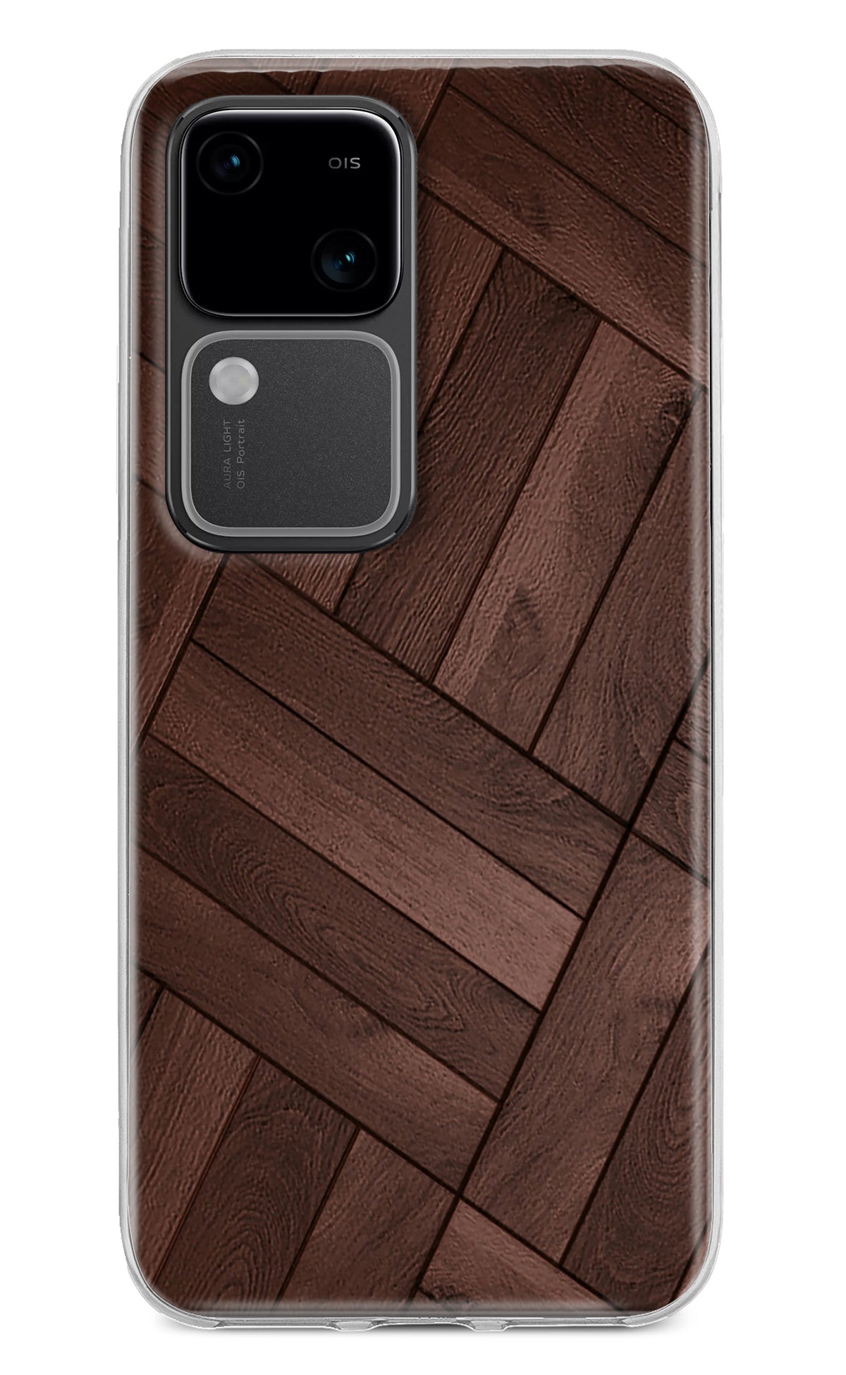 Wooden Texture Design Vivo V30 5G Back Cover