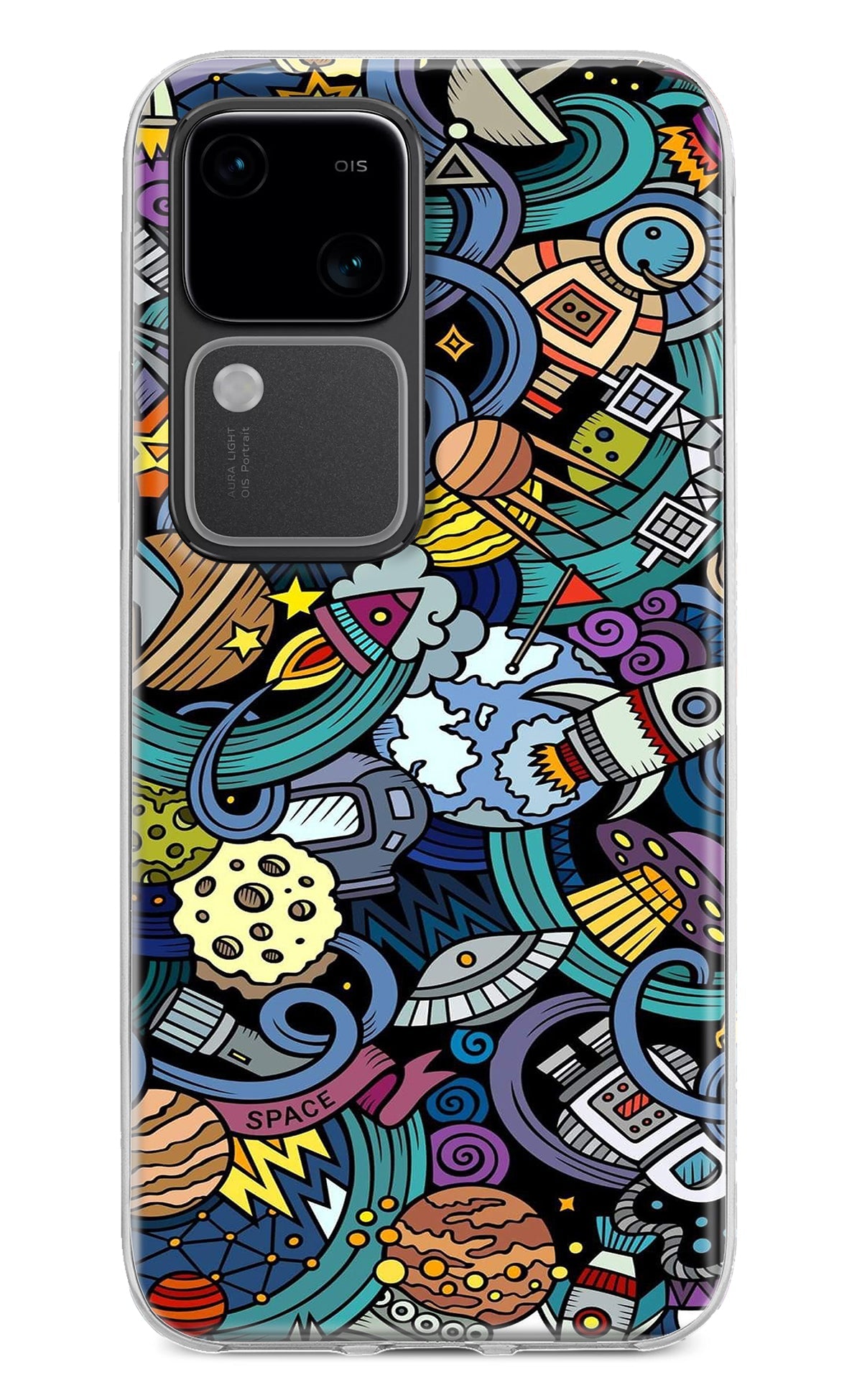 Space Abstract Vivo V30 5G Back Cover