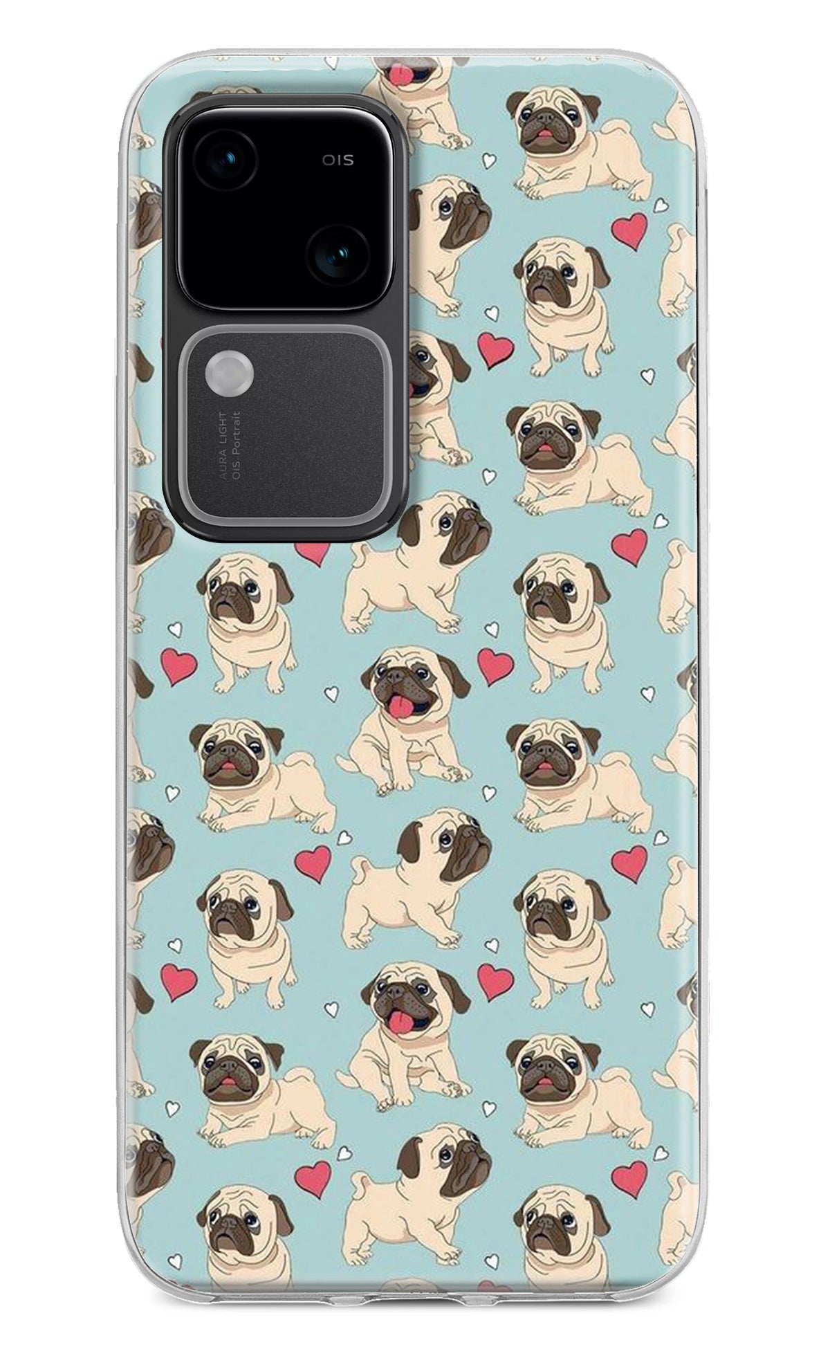 Pug Dog Vivo V30 5G Back Cover