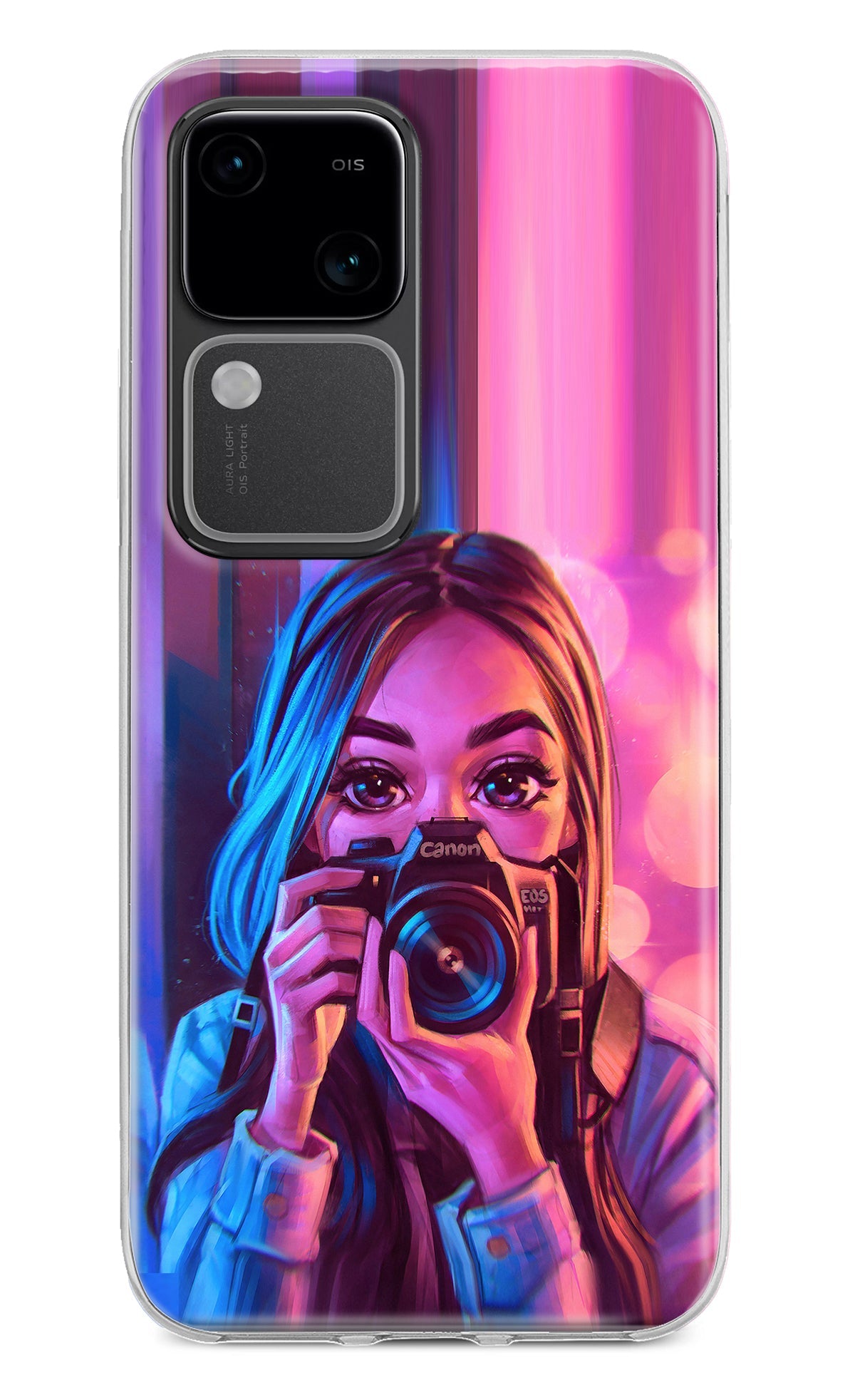 Girl Photographer Vivo V30 5G Back Cover