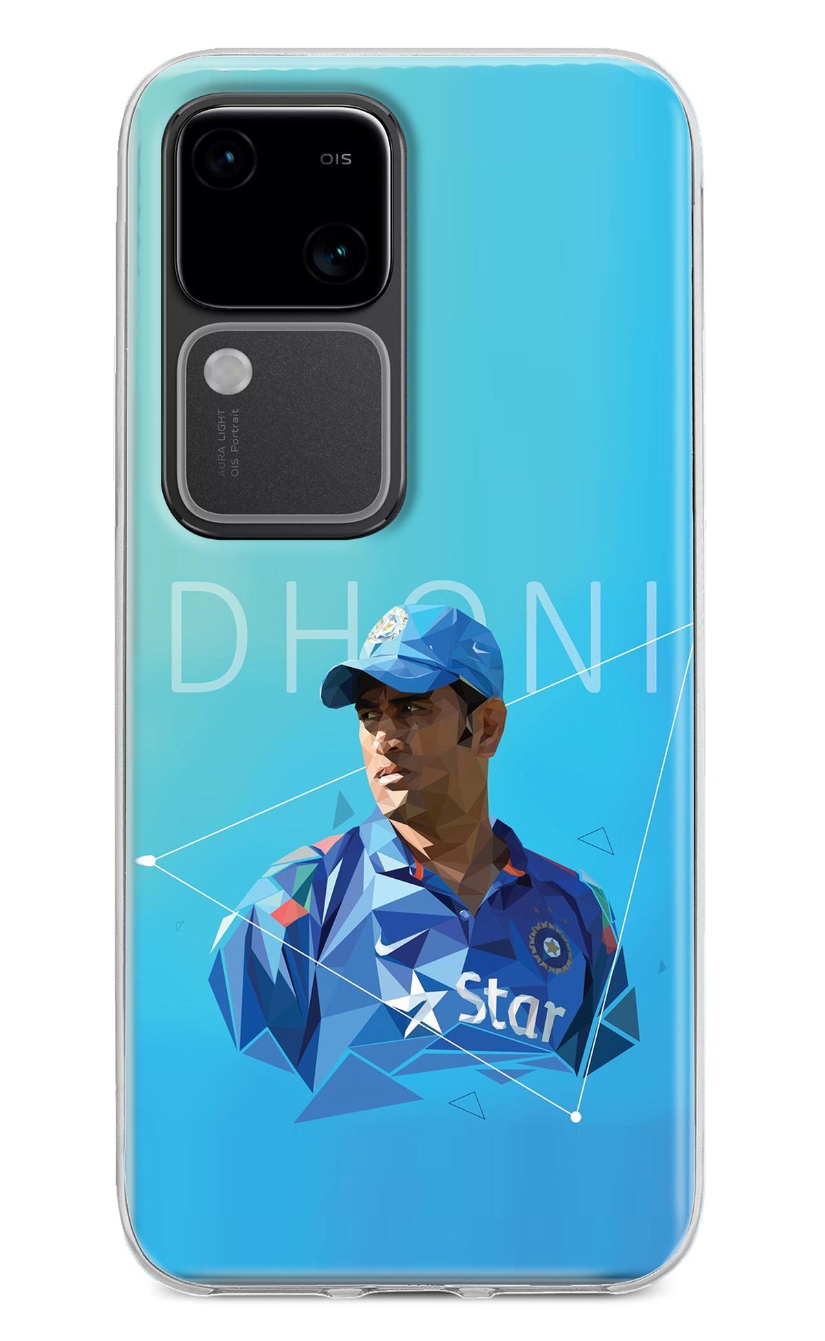 Dhoni Artwork Vivo V30 5G Back Cover