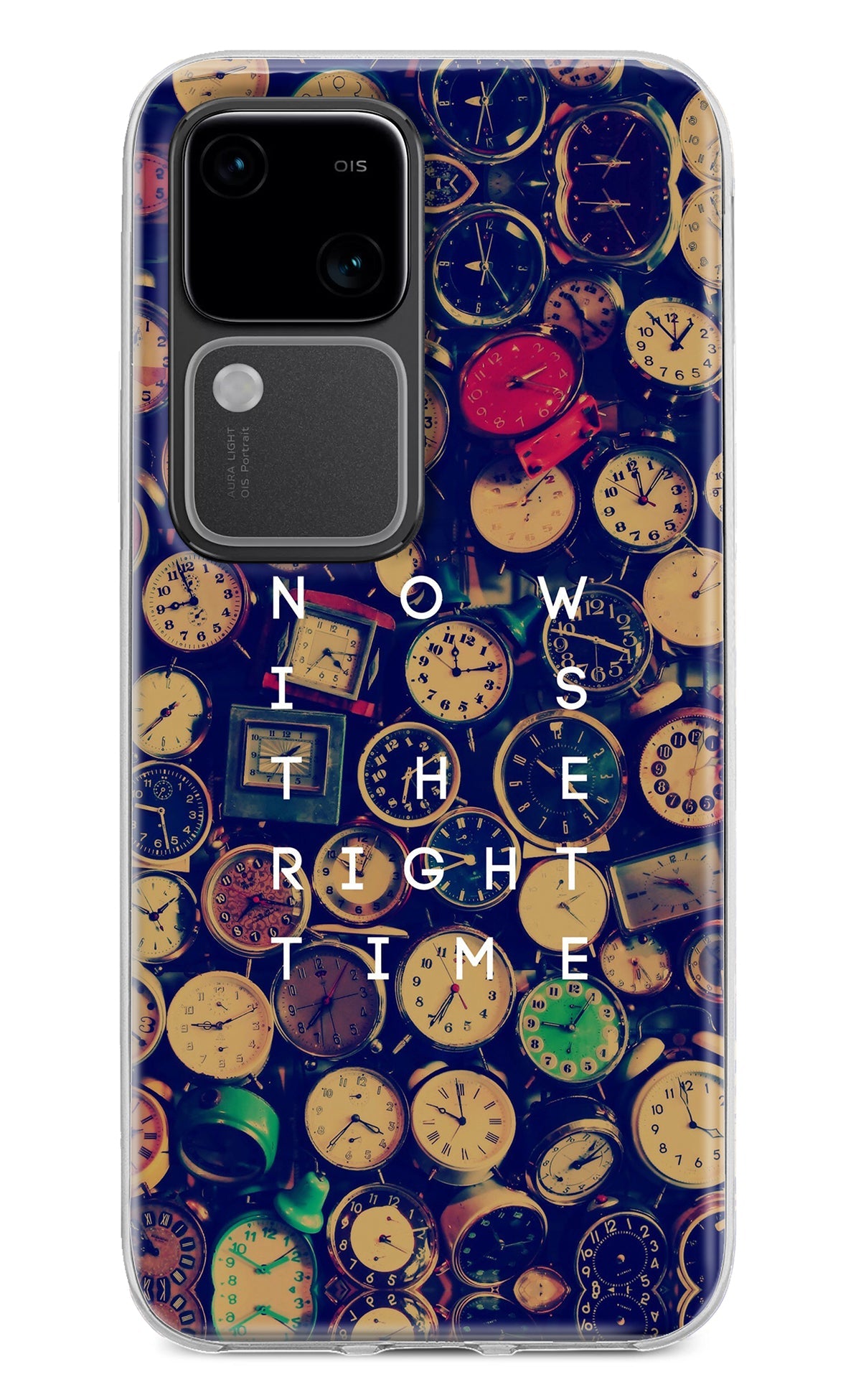 Now is the Right Time Quote Vivo V30 5G Back Cover