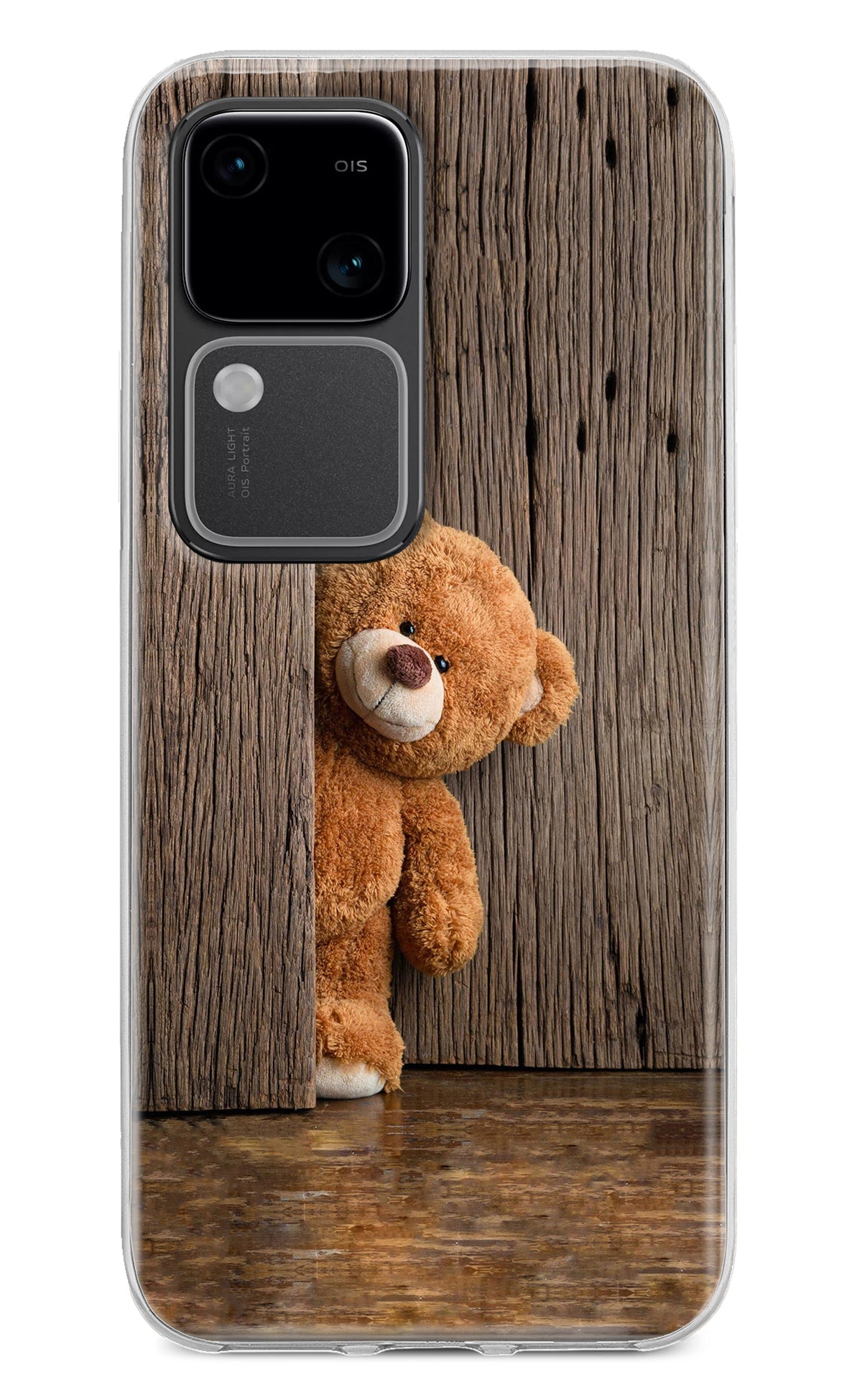 Teddy Wooden Vivo V30 5G Back Cover