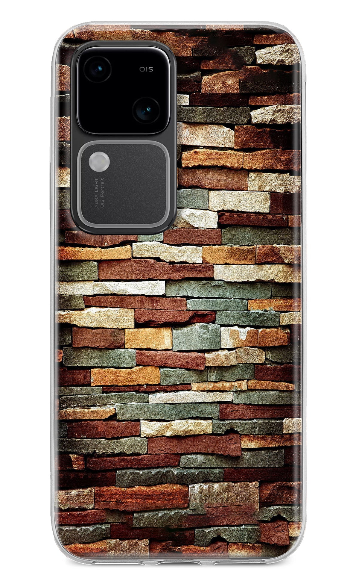 Bricks Pattern Vivo V30 5G Back Cover