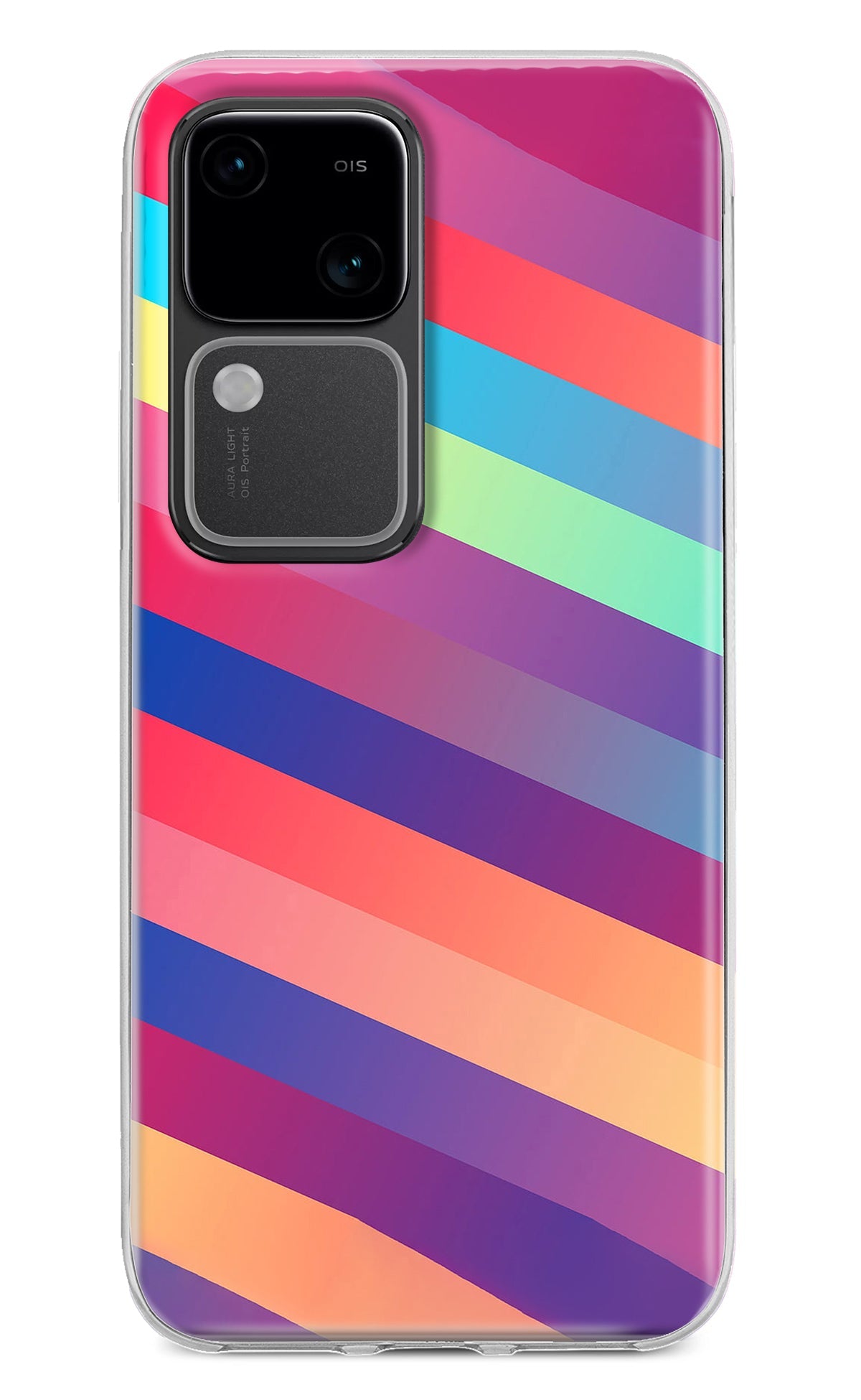 Stripes color Vivo V30 5G Back Cover