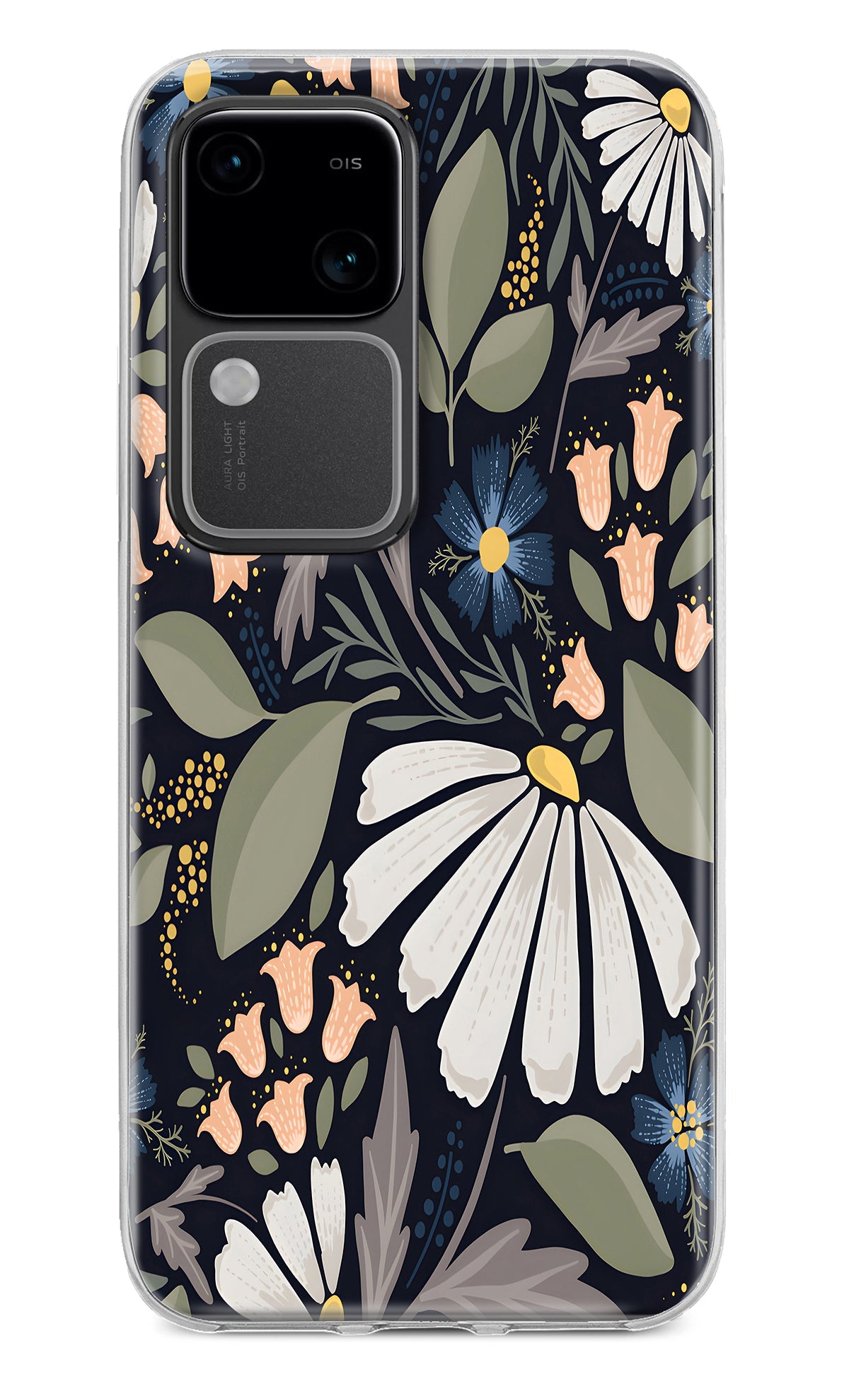 Flowers Art Vivo V30 5G Back Cover