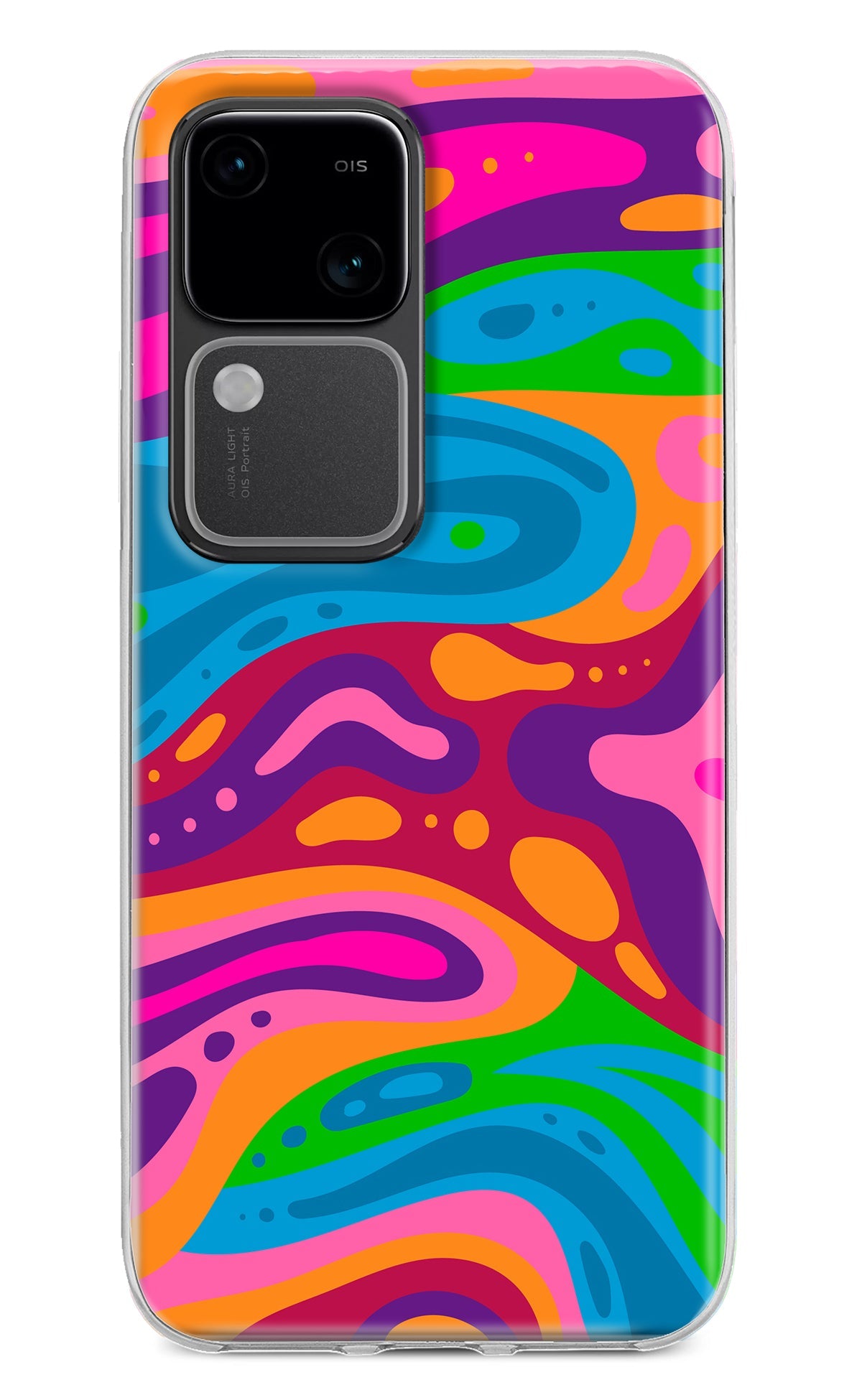 Trippy Pattern Vivo V30 5G Back Cover