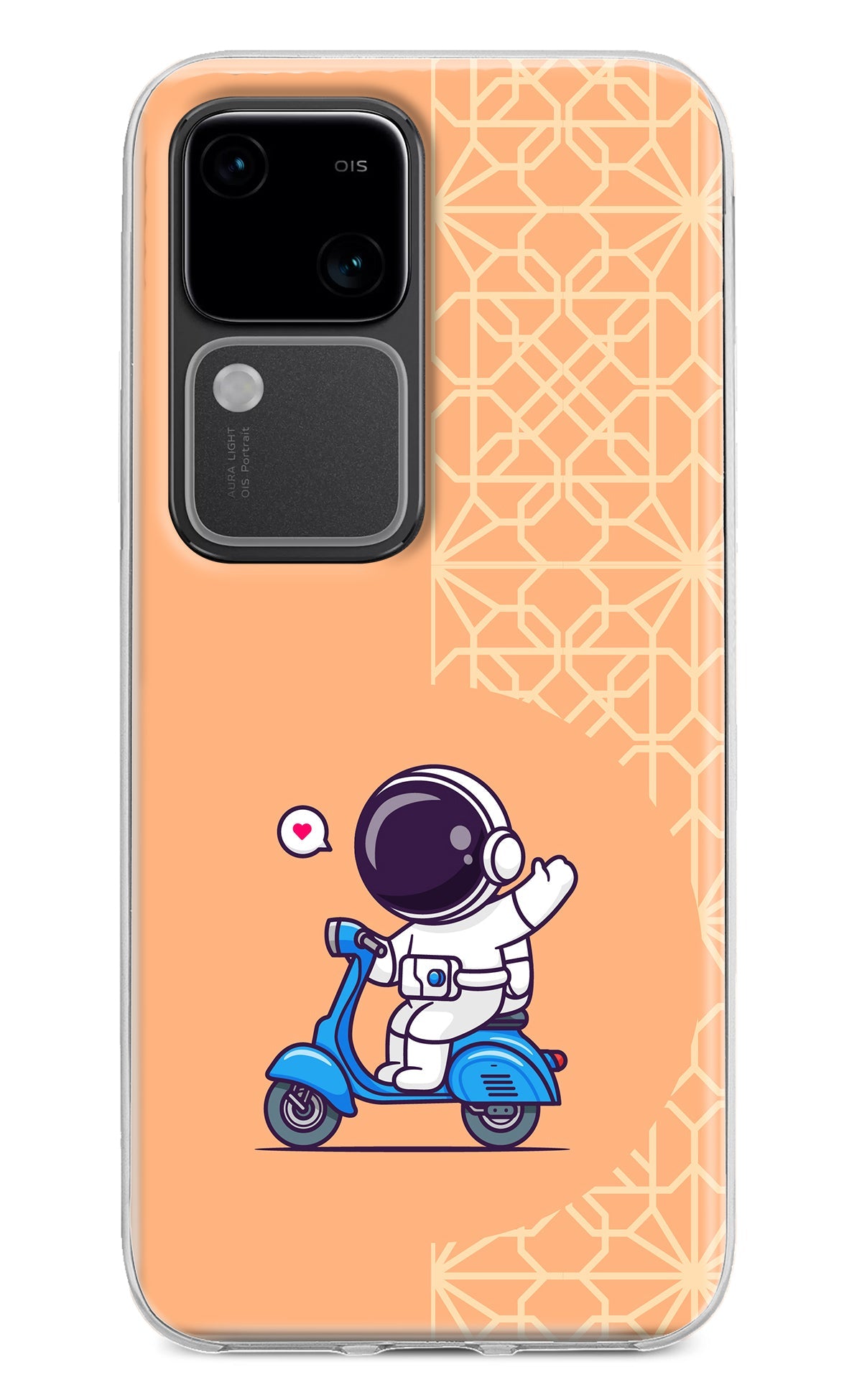 Cute Astronaut Riding Vivo V30 5G Back Cover