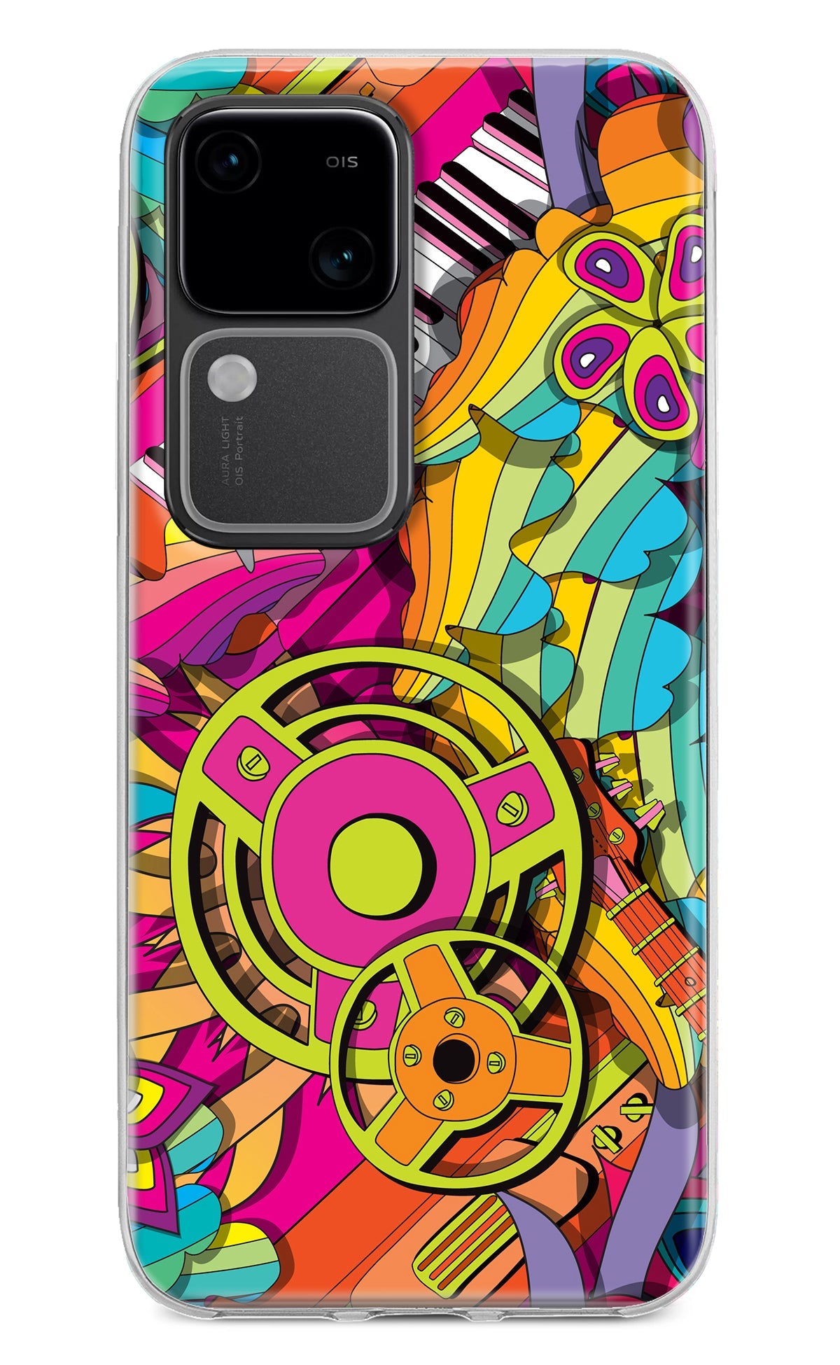 Music Doodle Vivo V30 5G Back Cover