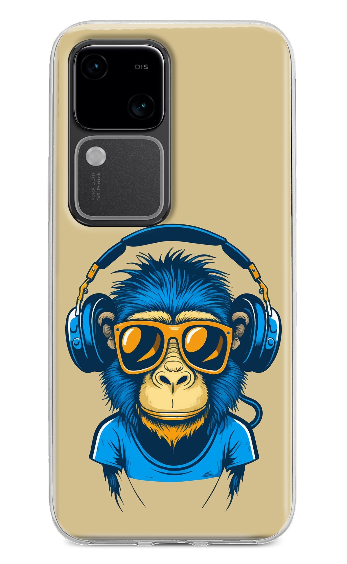 Monkey Headphone Vivo V30 5G Back Cover