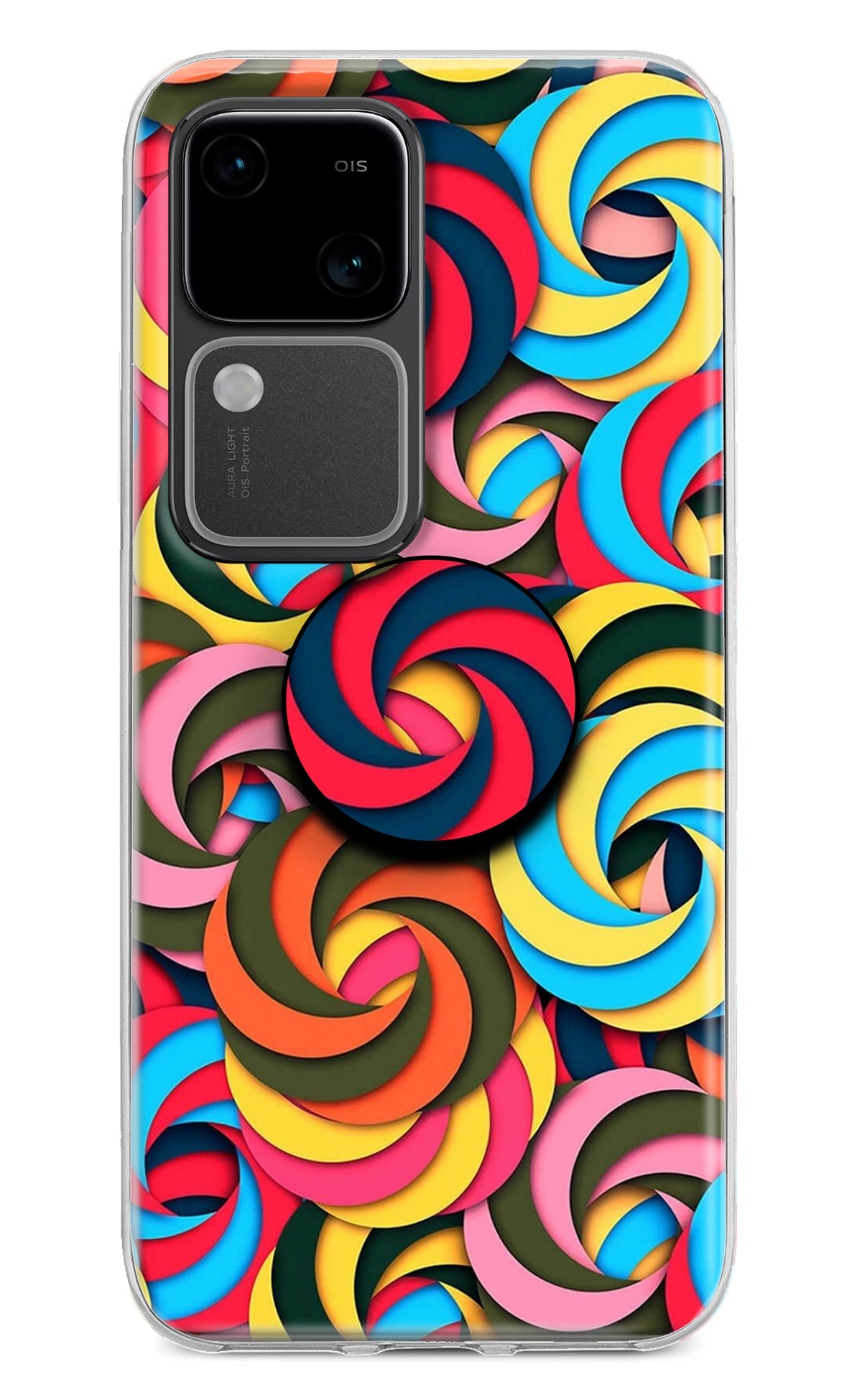 Spiral Pattern Vivo V30 5G Pop Case