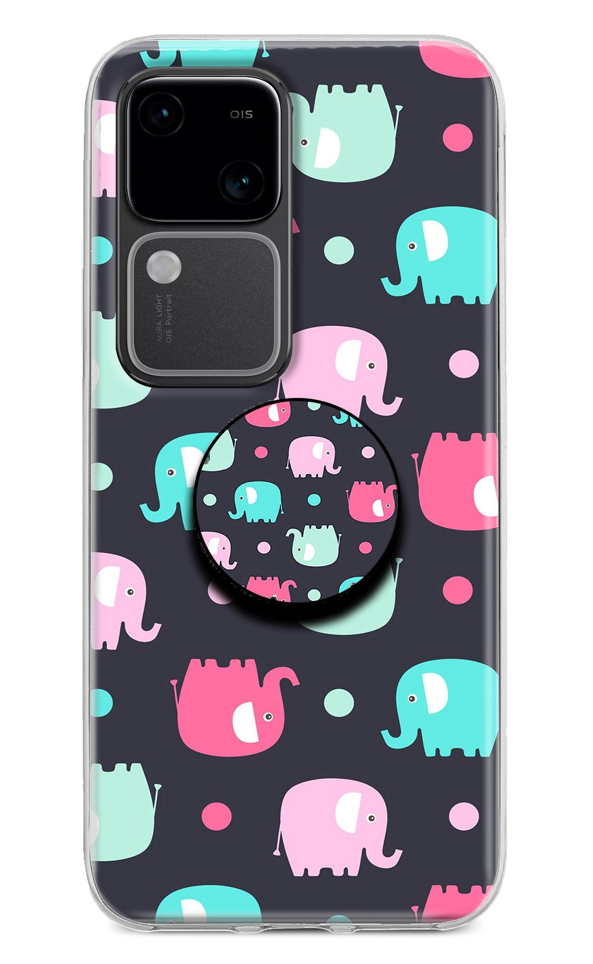 Baby Elephants Vivo V30 5G Pop Case