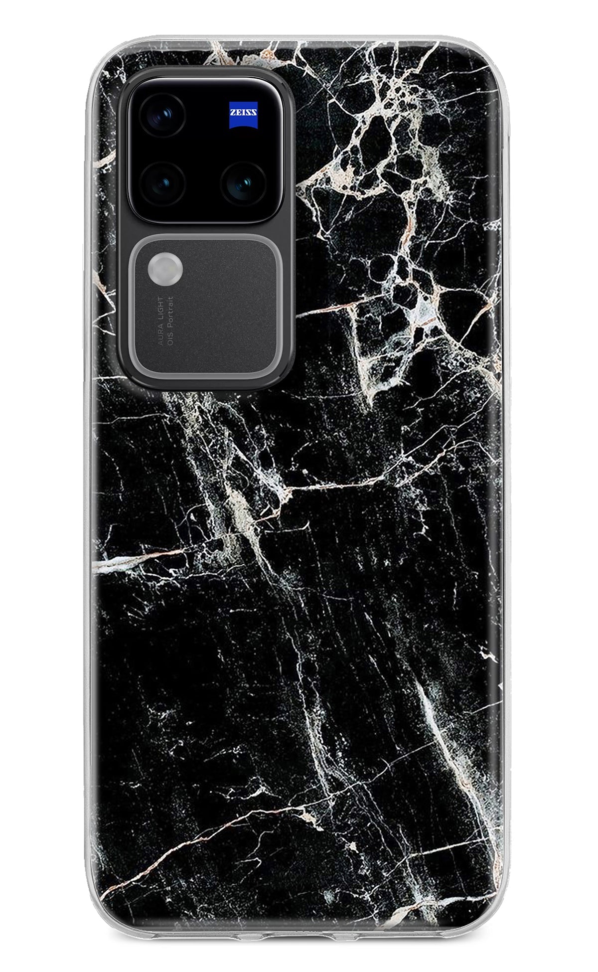 Black Marble Texture Vivo V30 Pro 5G Back Cover