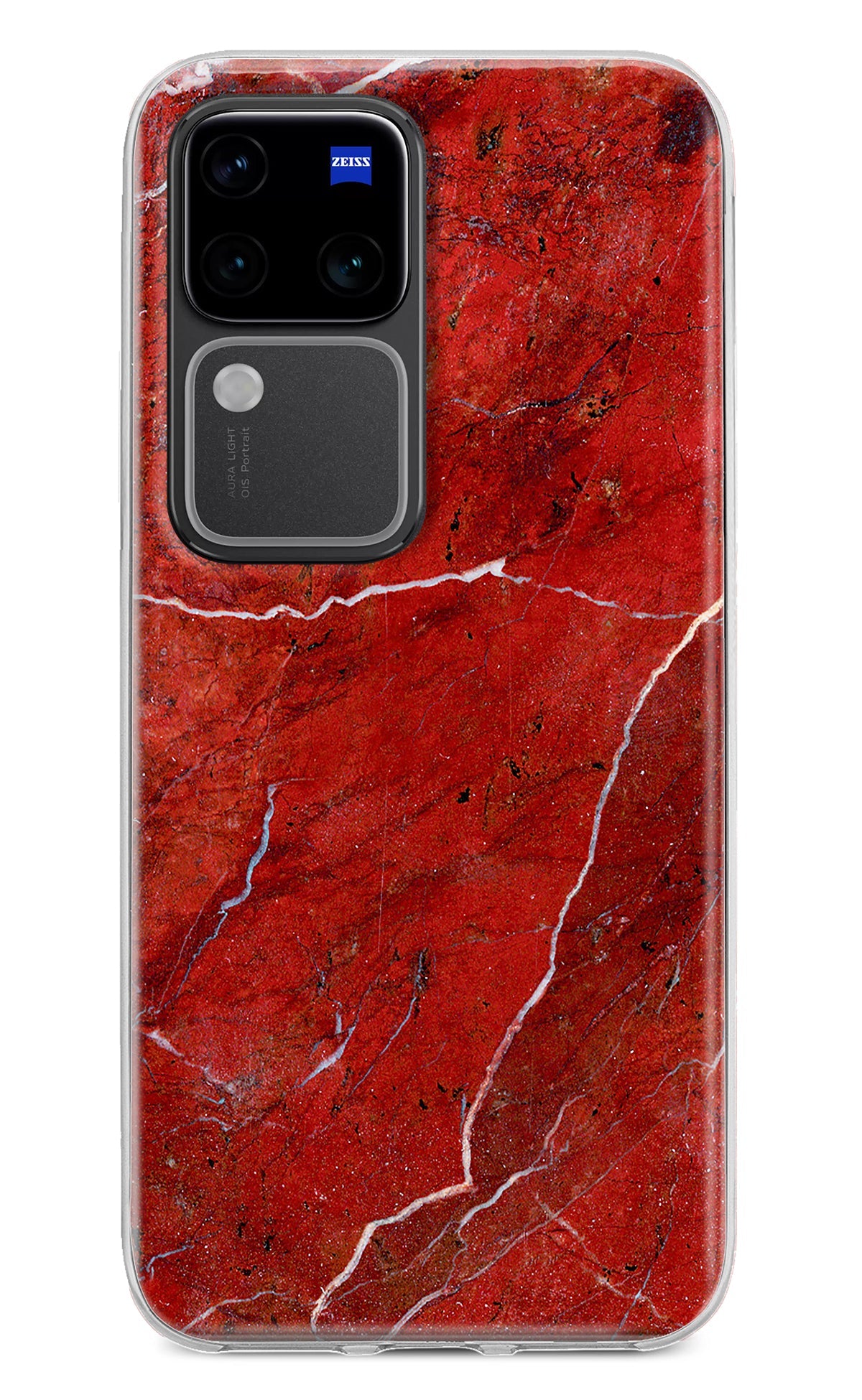 Red Marble Design Vivo V30 Pro 5G Back Cover