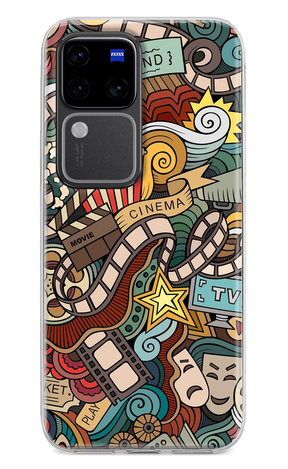 Cinema Abstract Vivo V30 Pro 5G Back Cover