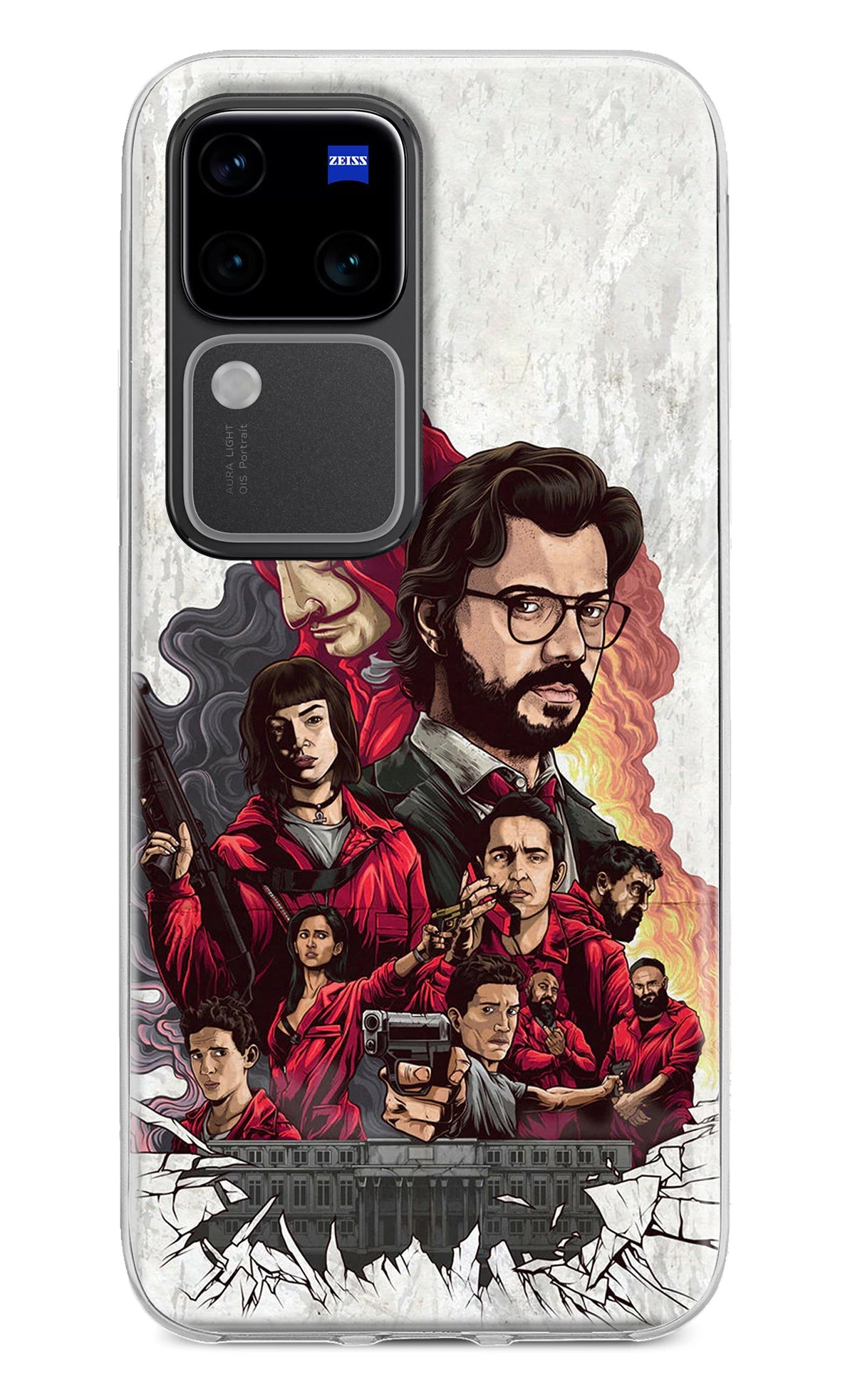 Money Heist Artwork Vivo V30 Pro 5G Back Cover