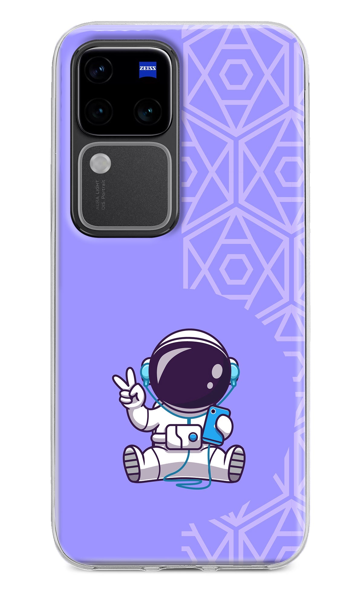 Cute Astronaut Chilling Vivo V30 Pro 5G Back Cover