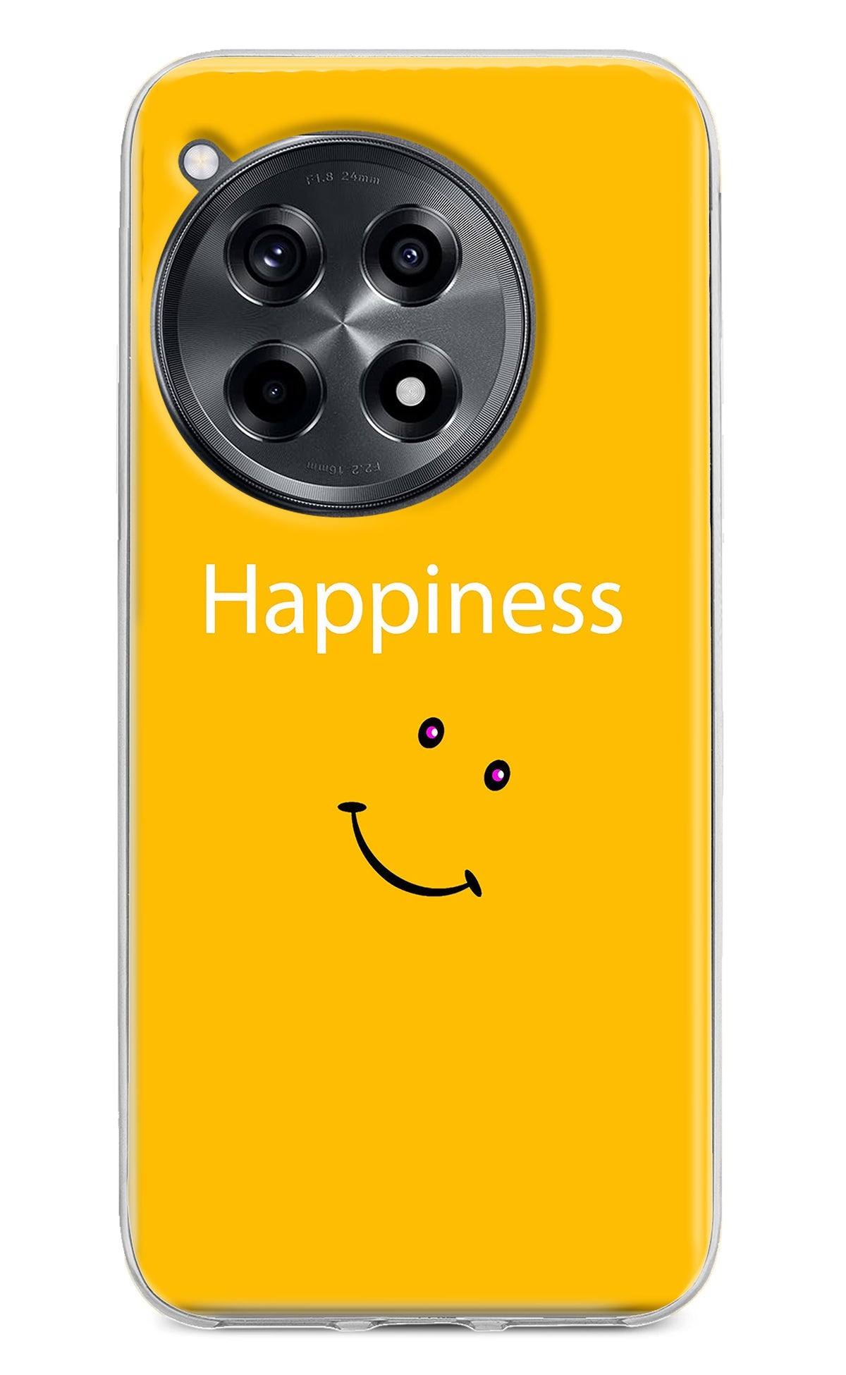 Happiness With Smiley OnePlus 12R Back Cover