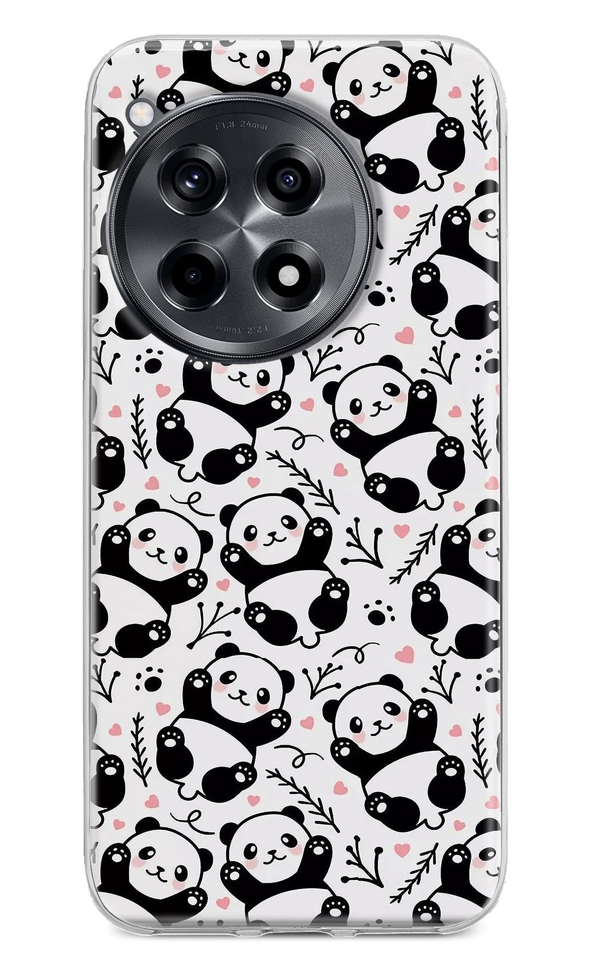 Cute Panda OnePlus 12R Back Cover