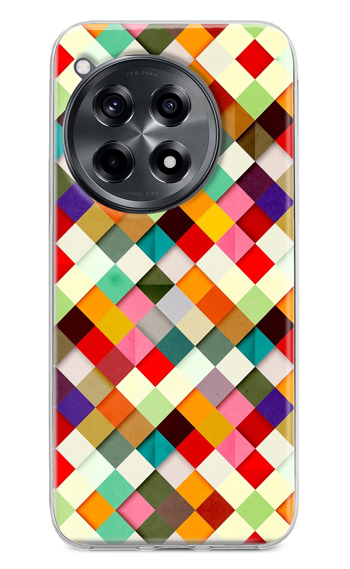 Geometric Abstract Colorful OnePlus 12R Back Cover