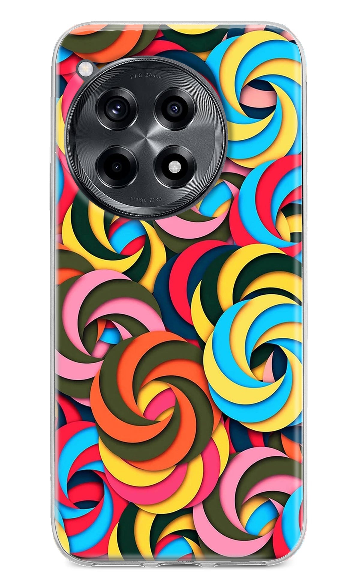 Spiral Pattern OnePlus 12R Back Cover