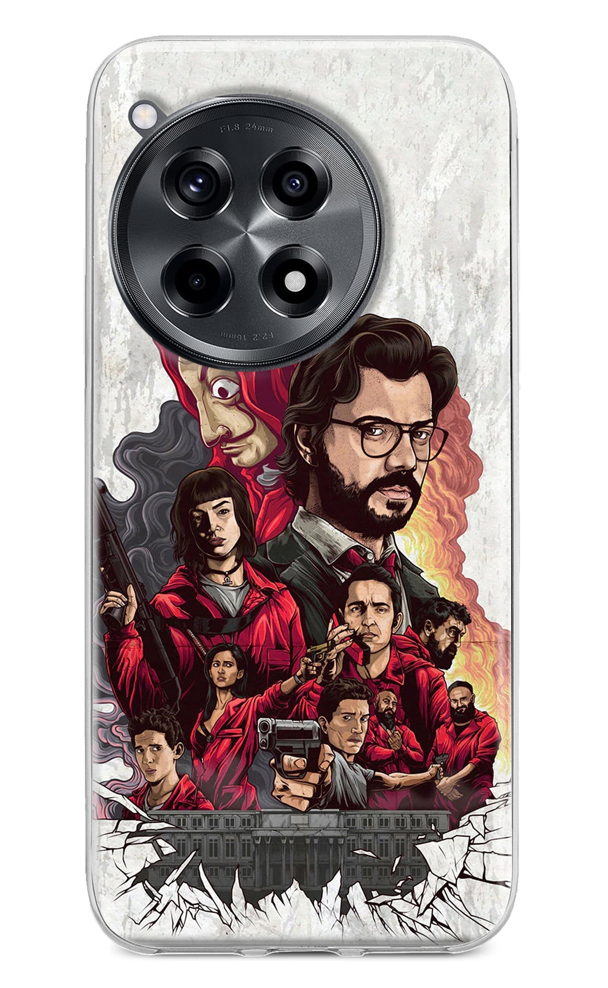 Money Heist Artwork OnePlus 12R Back Cover