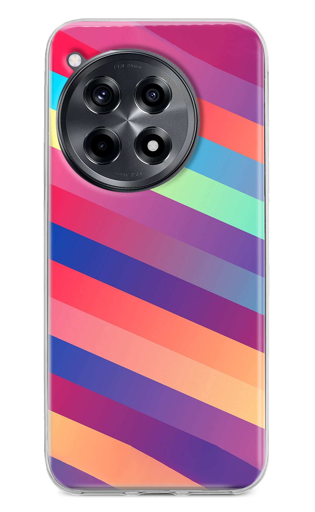 Stripes color OnePlus 12R Back Cover