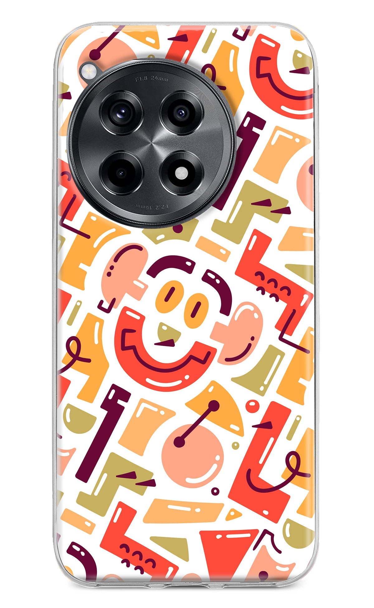 Doodle Pattern OnePlus 12R Back Cover