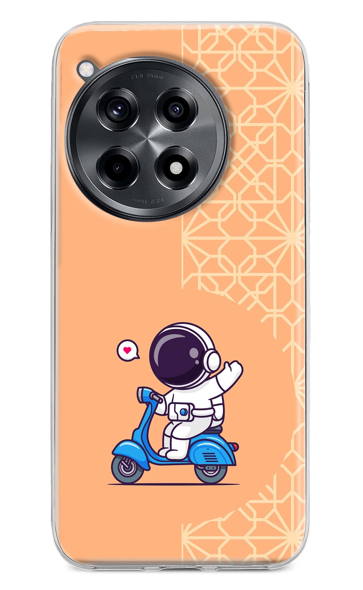 Cute Astronaut Riding OnePlus 12R Back Cover