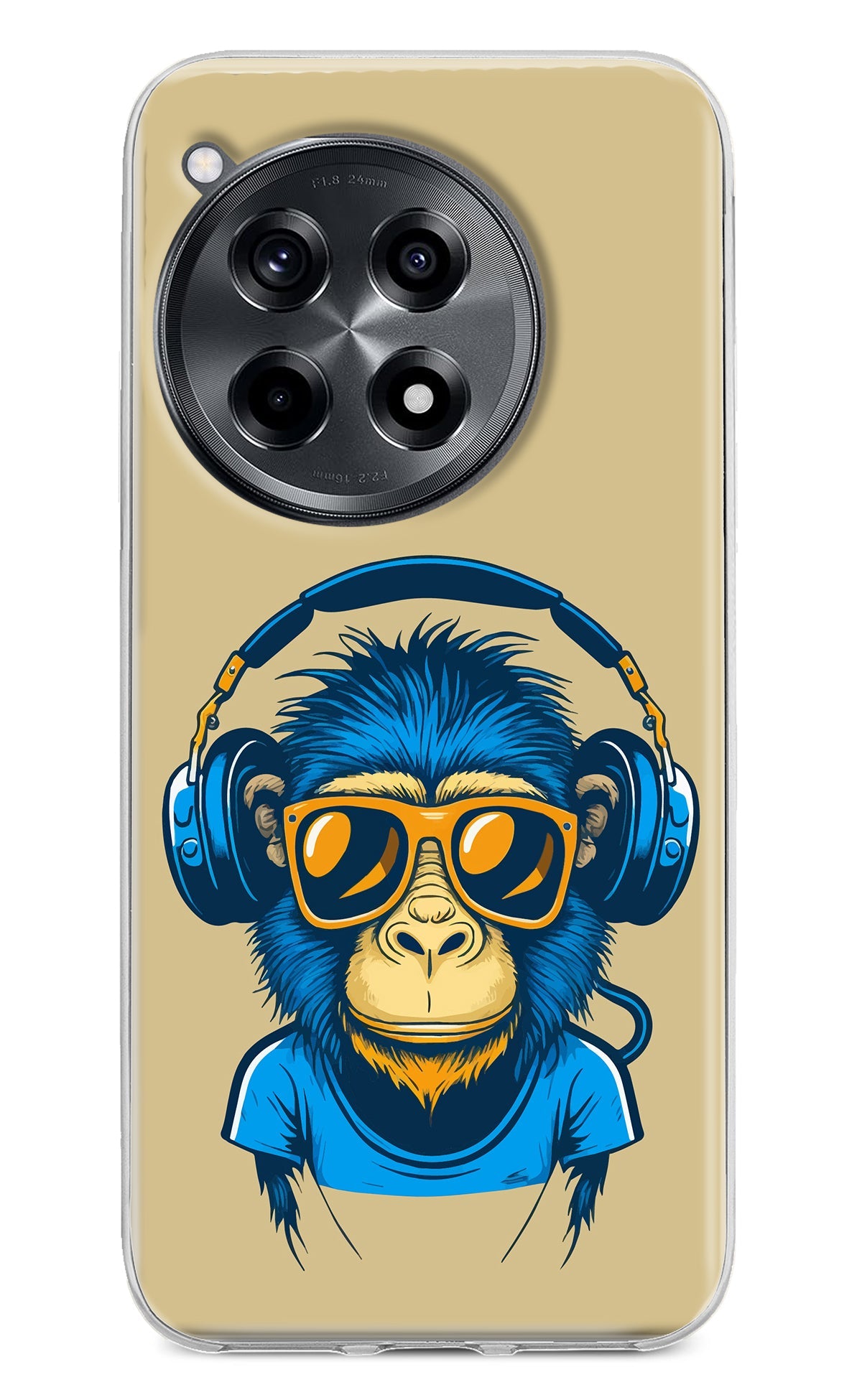 Monkey Headphone OnePlus 12R Back Cover