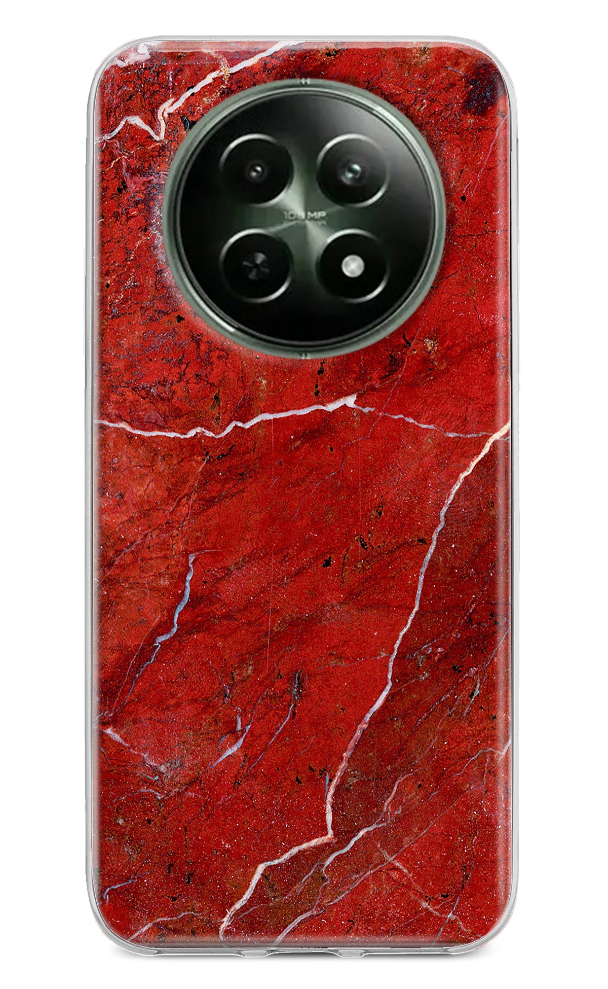 Red Marble Design Realme 12 5G Back Cover