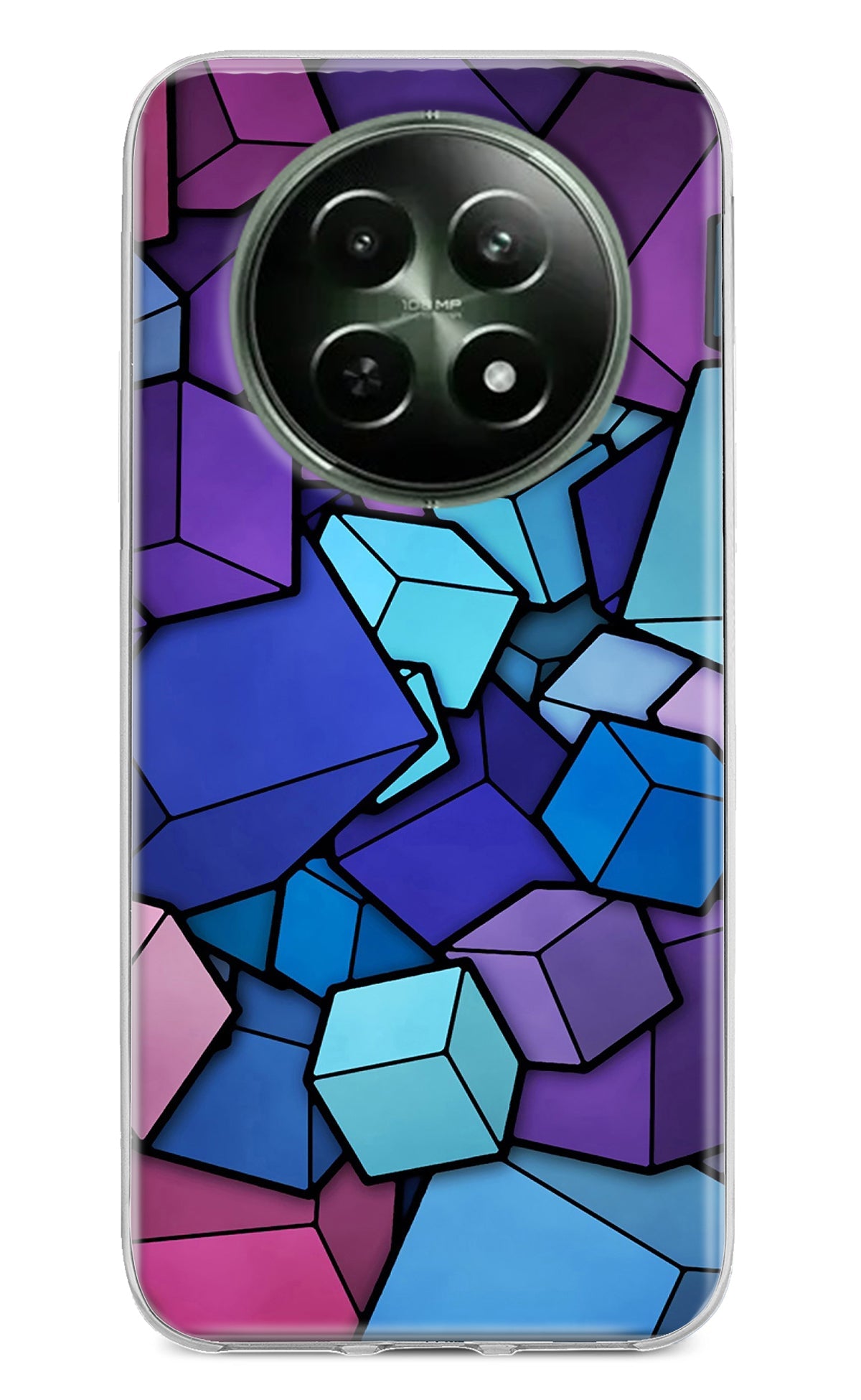 Cubic Abstract Realme 12 5G Back Cover